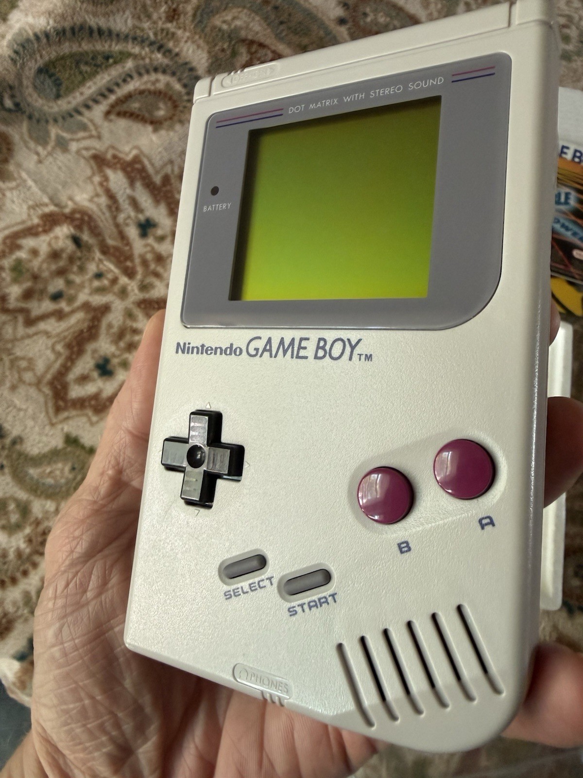 1989 Nintendo Game Boy DMG-01 with Tetris,MINT CONDITION,NEVER USED, TESTED!