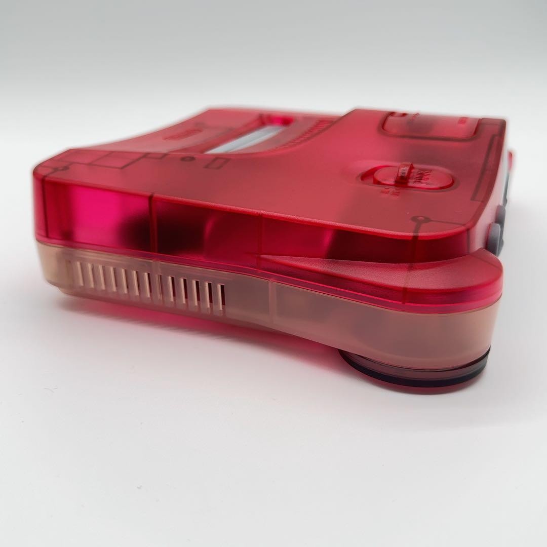 Nintendo 64 N64 Game Console System Clear Red Tested w/box mint