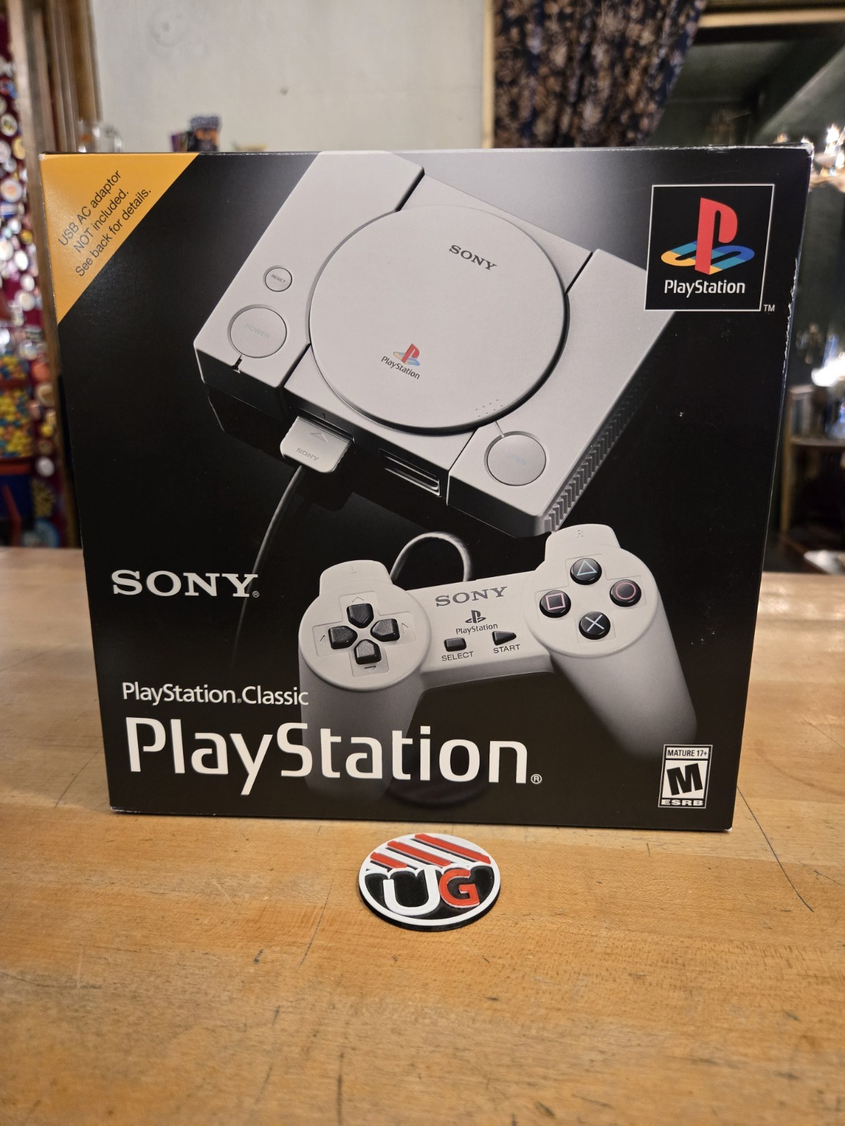 BOX ONLY Sony PlayStation Classic Mini 2018 Edition Video Game Console PS1