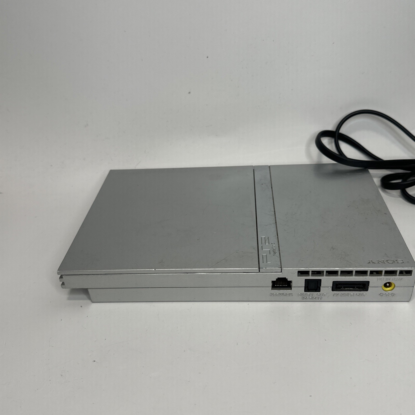 Sony PS2 PlayStation 2 Slim SILVER Console Bundle SCPH-79001 Tested With Games