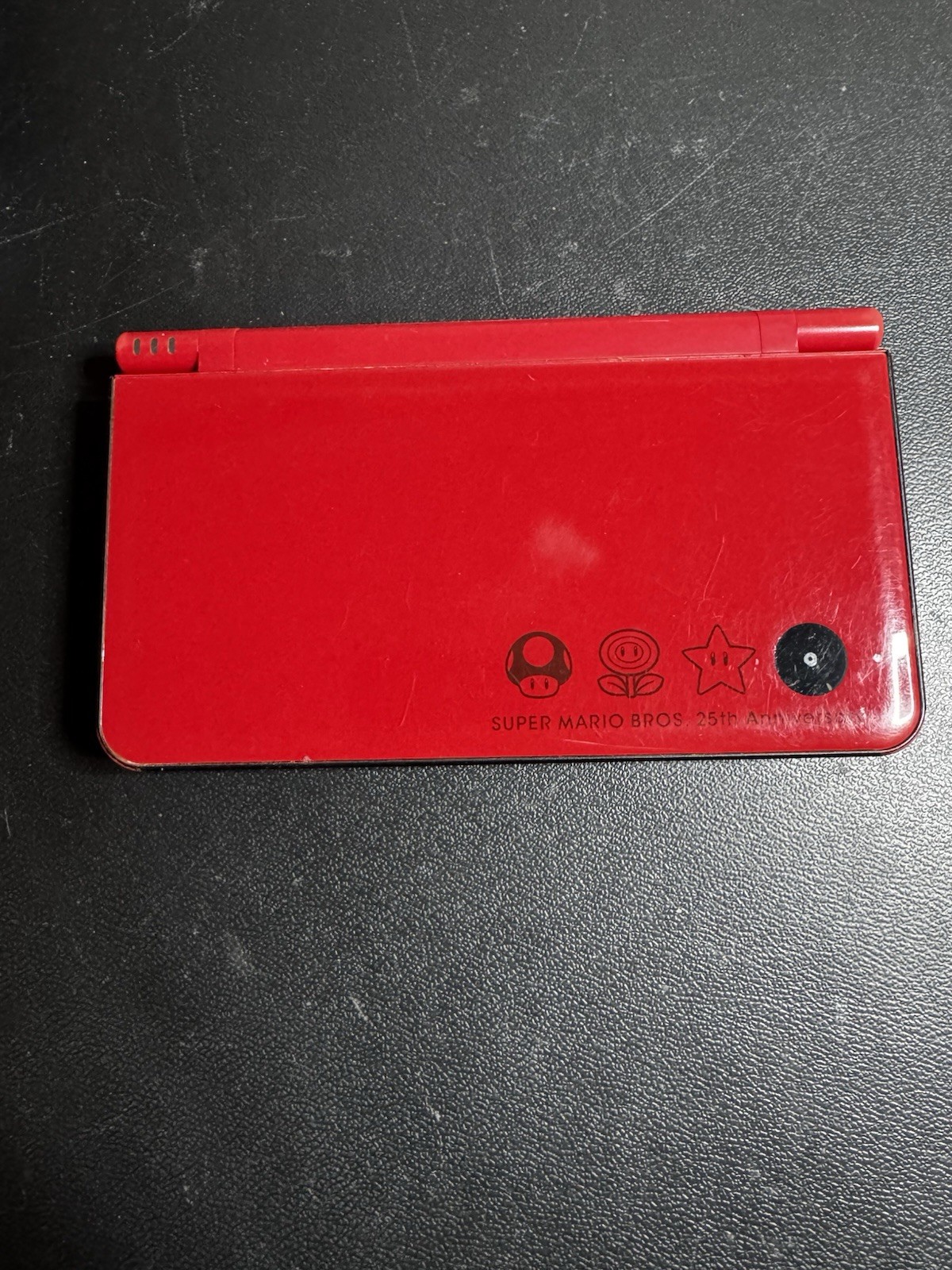 Nintendo DSi XL Super Mario 25th Anniversary Red W/ Charger Mario Kart Tested