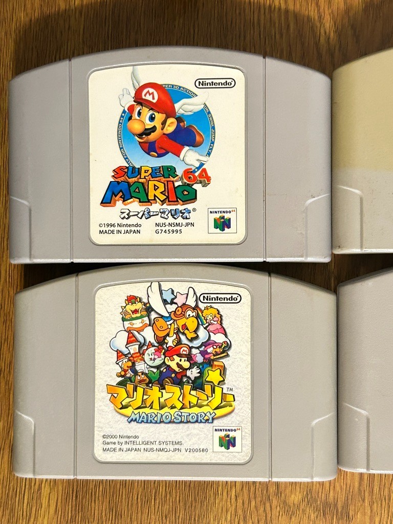 Nintendo 64 NUS-001 JPN TESTED 2 Controllers Tight Sticks 6 Games Mario Smash