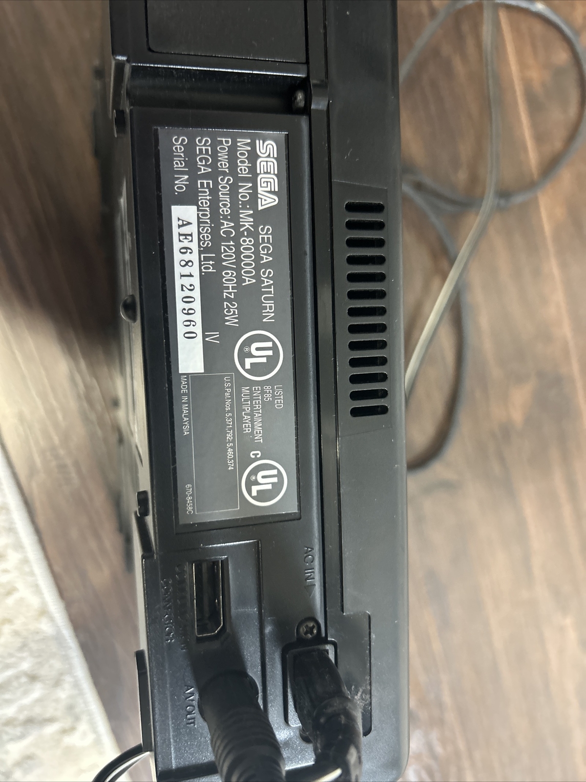 SEGA Saturn Home Console – Black