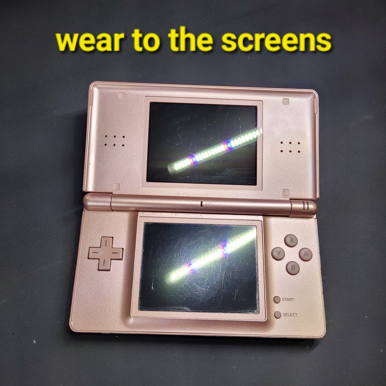 Nintendo DS Lite – Metallic Rose Gold / Pink – Handheld Console – USG-001