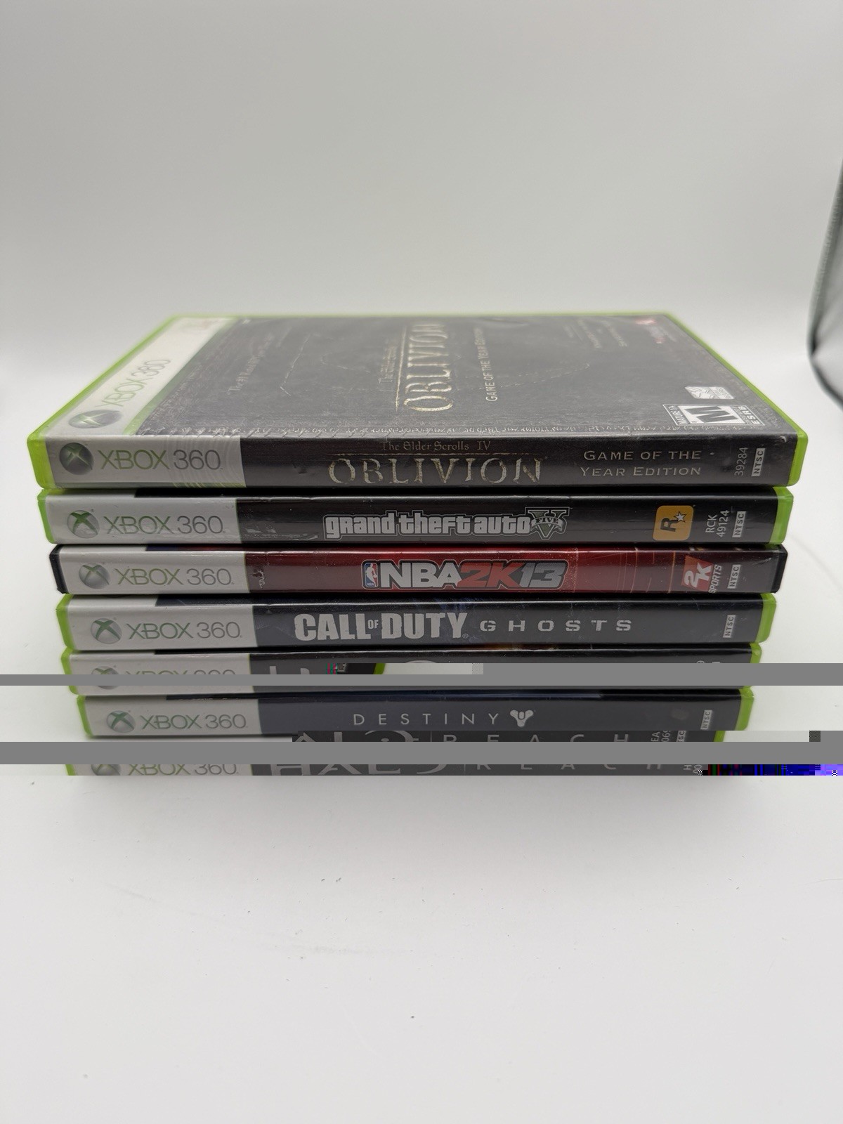 Microsoft Xbox 360 E 4GB Black Console Bundle w/ 2 Controllers, 6 Games Tested!