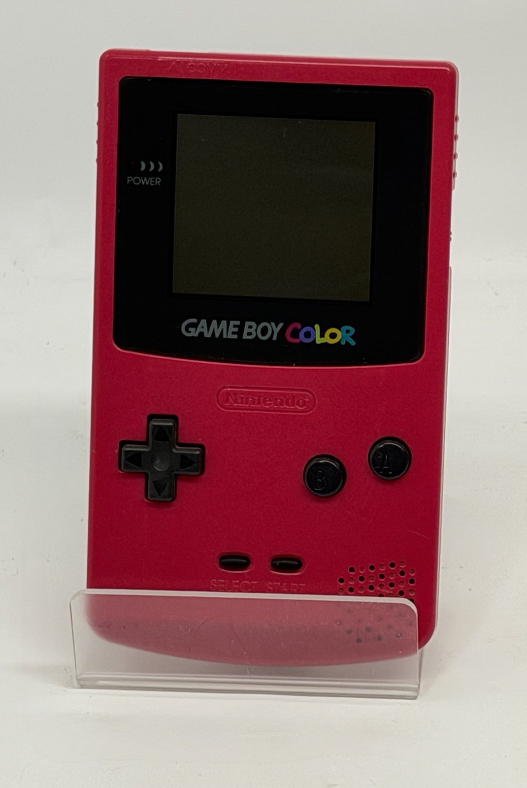 Gameboy Color Console Berry Pink Nintendo GBC Tested Works CGB-001