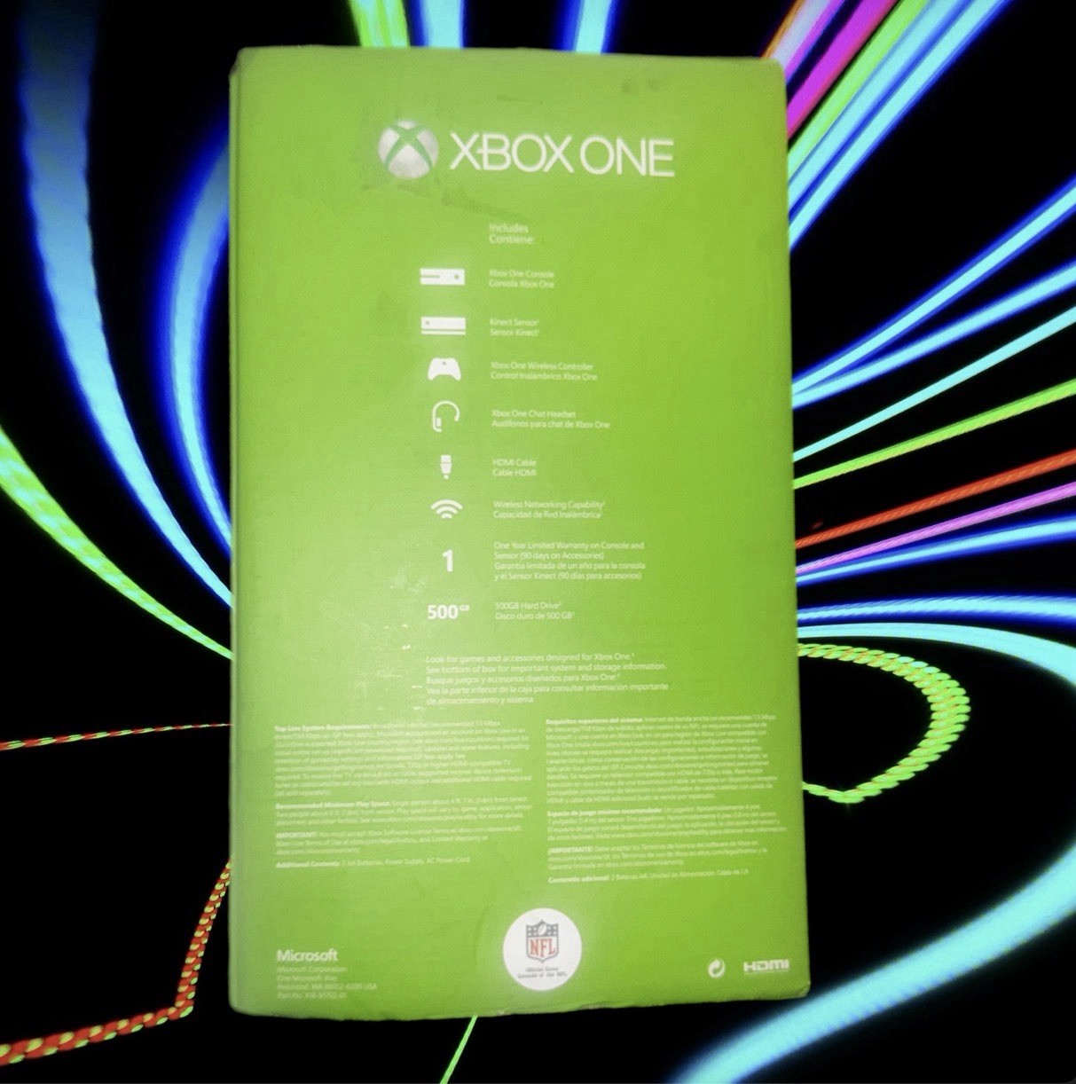 Microsoft Xbox One 500GB Console/ 2 Controller/ Rzr Kraken Headset/Games