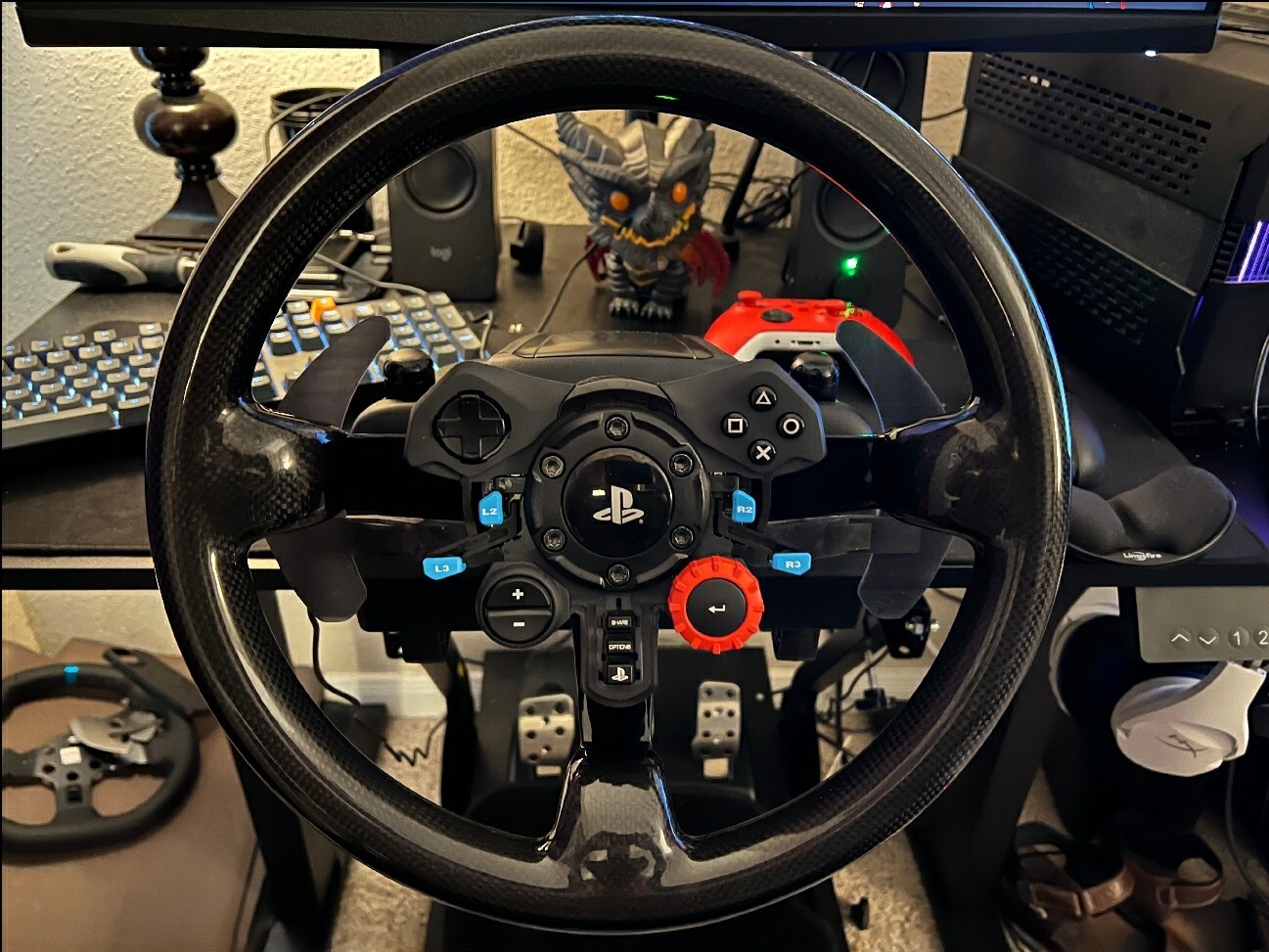 Full size wheel adapter Logitech g27 / g29 / g290 / g923 for Deep Dish Wheels