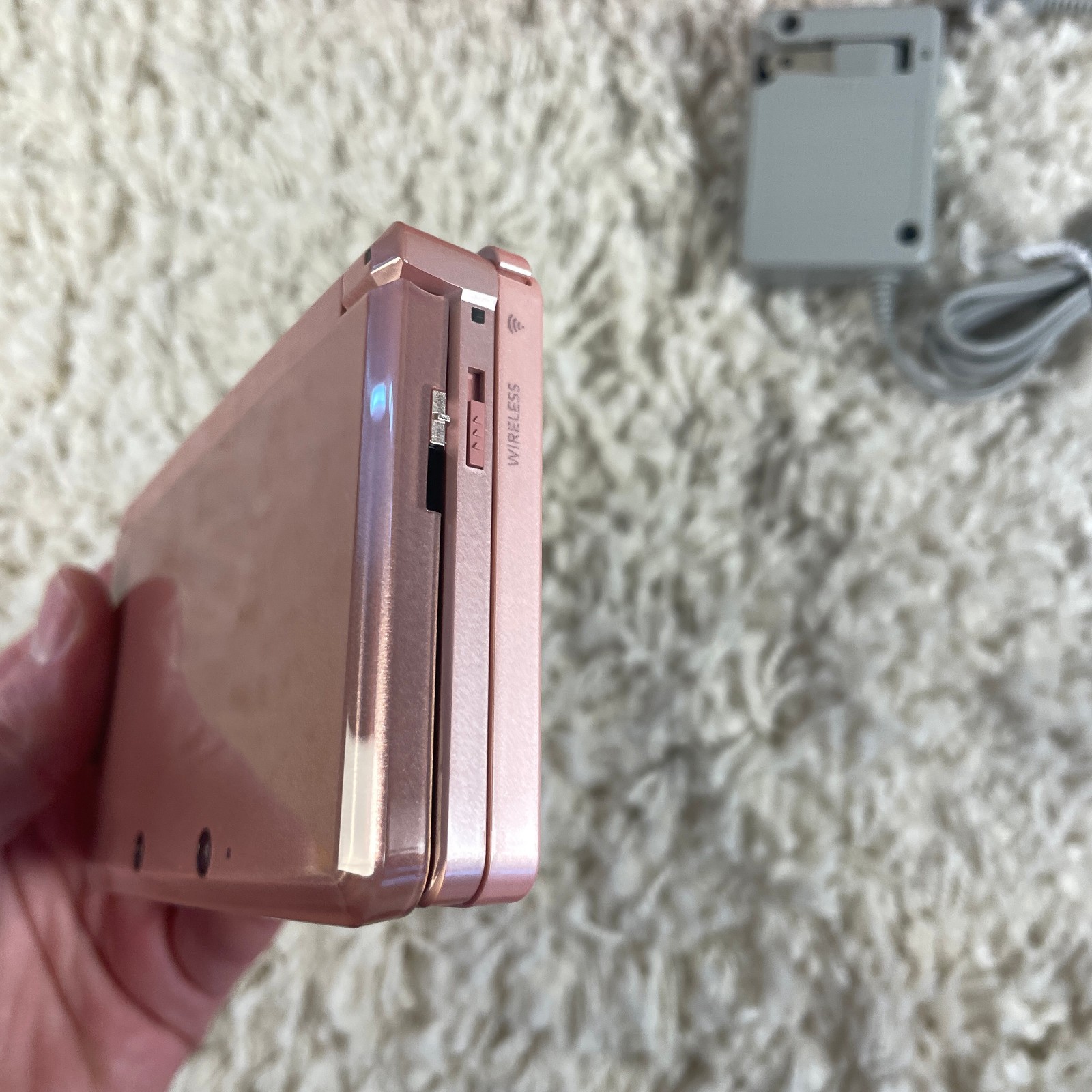 Nintendo 3DS Pearl Pink Handheld Handheld Console System CTR-001 Tested
