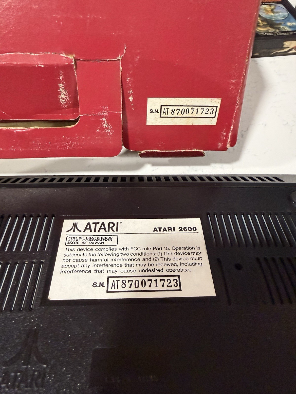 Atari 2600 Jr Console Bundle Box 21 Games 2 Joysticks Keyboard Controller Tested