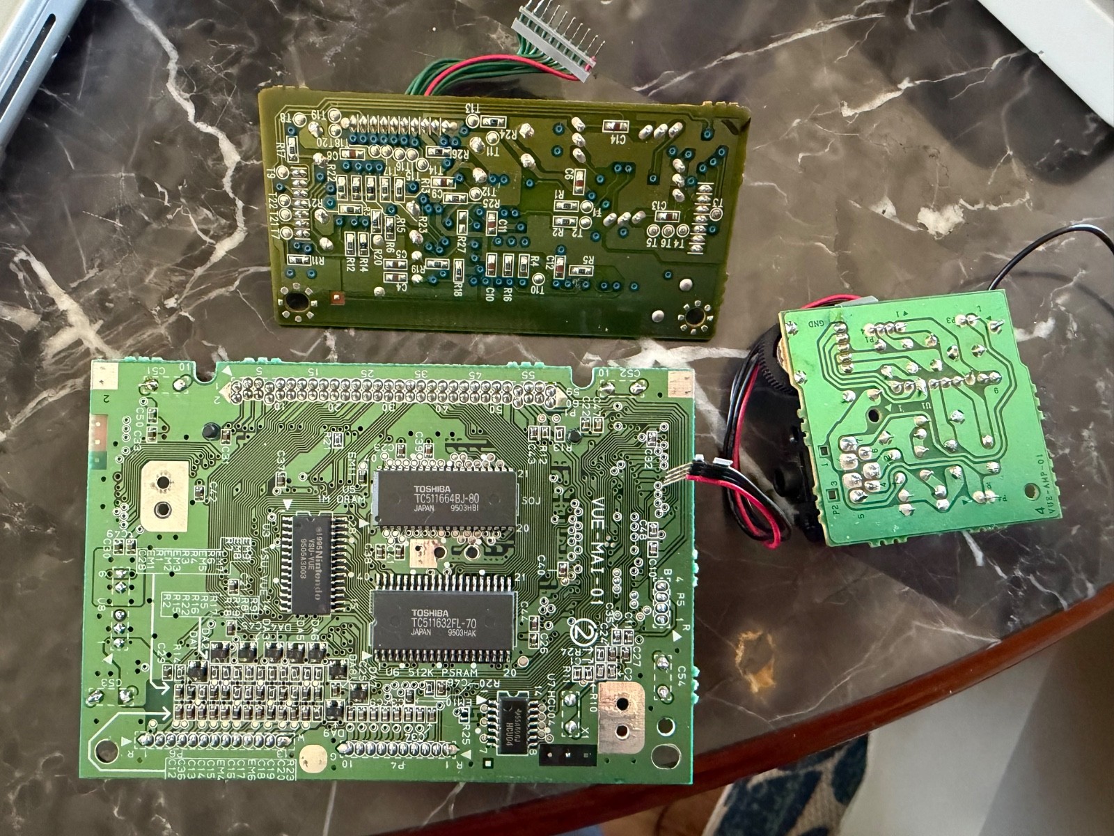 Virtual Boy + VGA Out “Virtual Tap”soldered Eye Patch Ribbons,SSF Lens&recapped