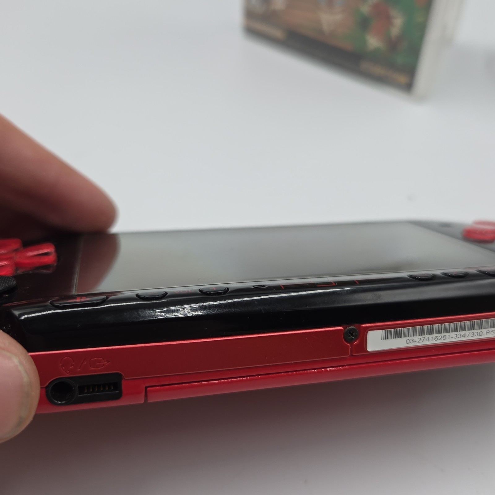 Sony PSP-3000 Red/Black Japan Import Bundle Tested Working UMD Reads + Charger