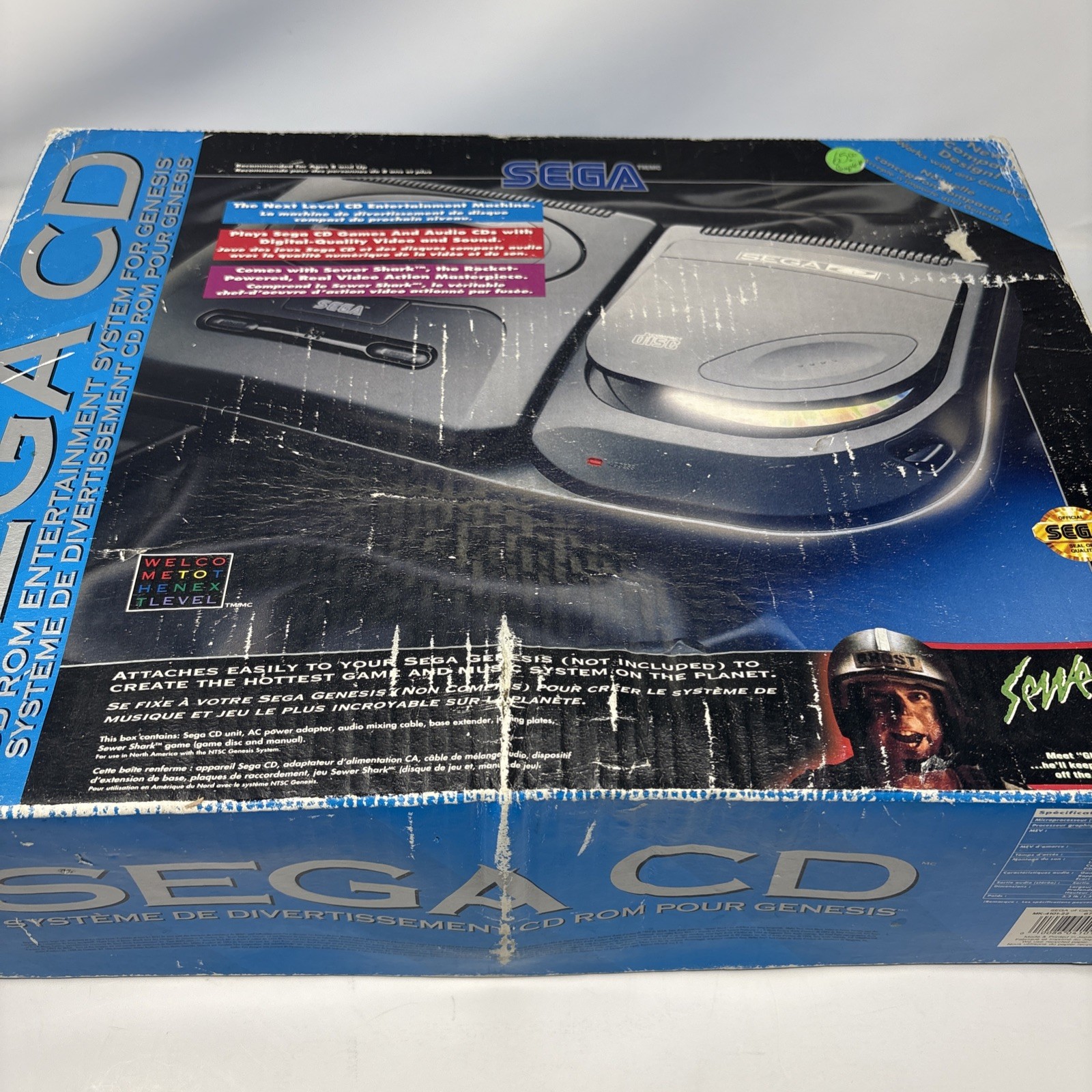 EMPTY BOX Sega CD Console System Original Box Only w/ Manual – NO CONSOLE