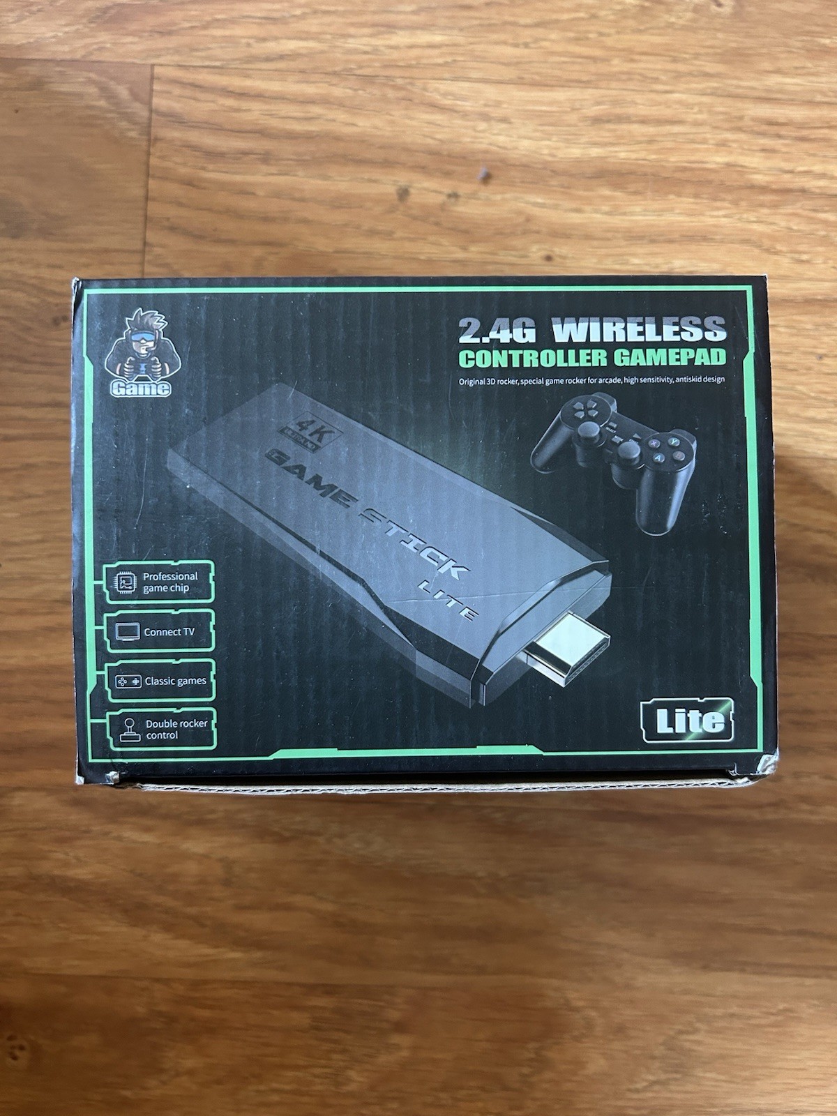 Wireless Retro Game Console Stick 20,000+ Games 4K HDMI w/ 2 Controllers (20GB)