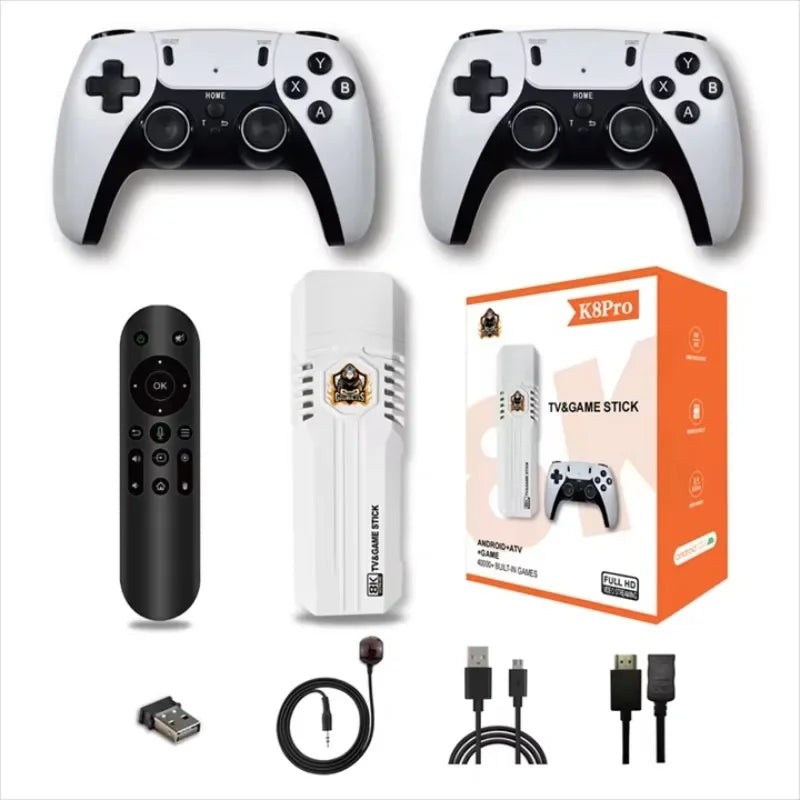Retro Game Console Stick H313 Quad Core TV Box 40000+ Games