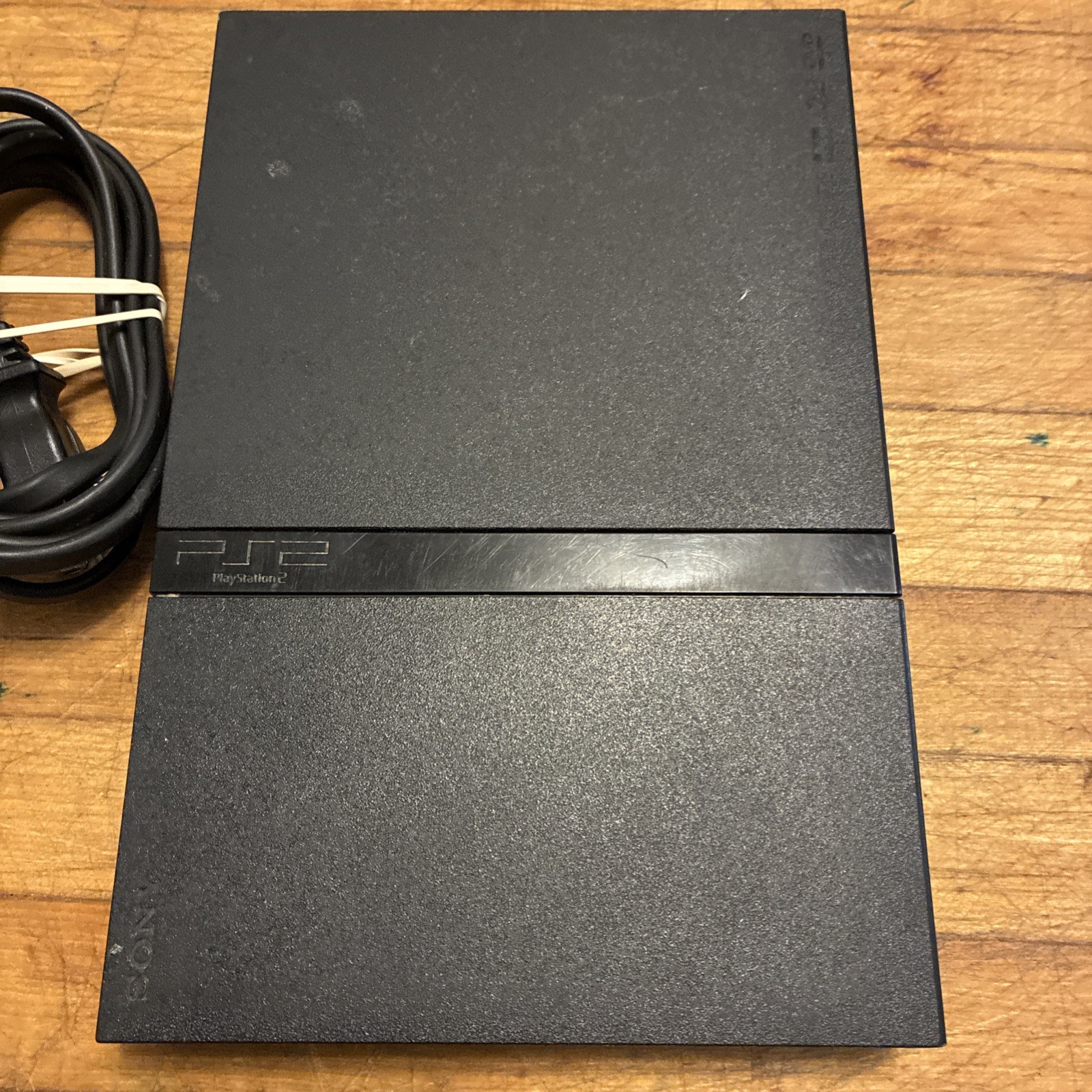 Sony PS2 Slim Silver And Black Lot Tested, Working 2 Controllers 1 Power Cord