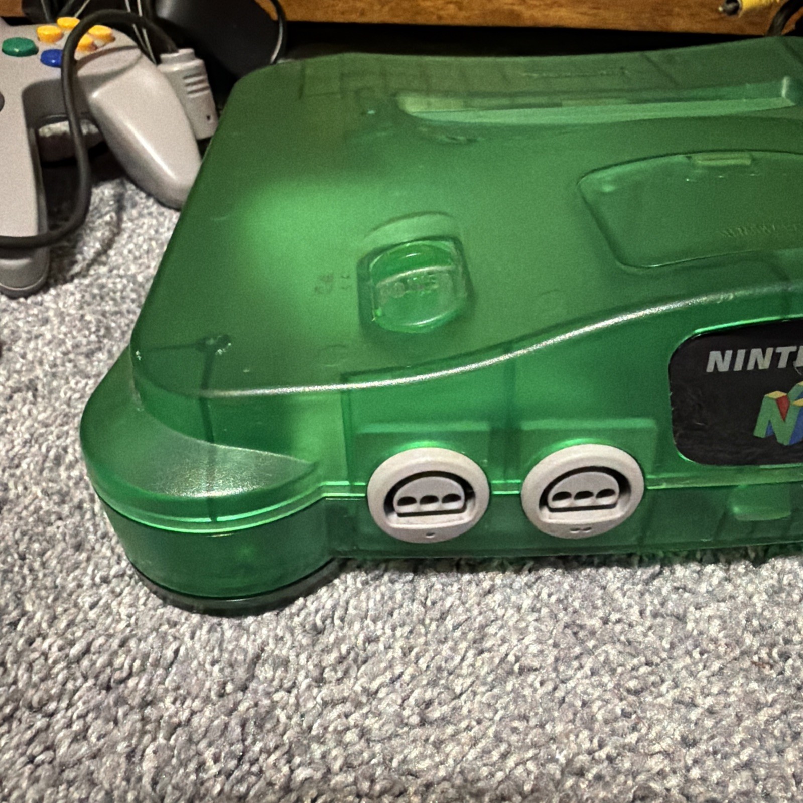 Nintendo 64 N64 system – Funtastic Jungle Green OEM Donkey Kong Expansion Pak