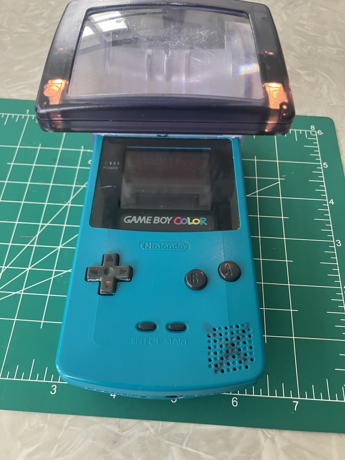 GameBoy Color Blue Console Nintendo Japan With Light Tested Working