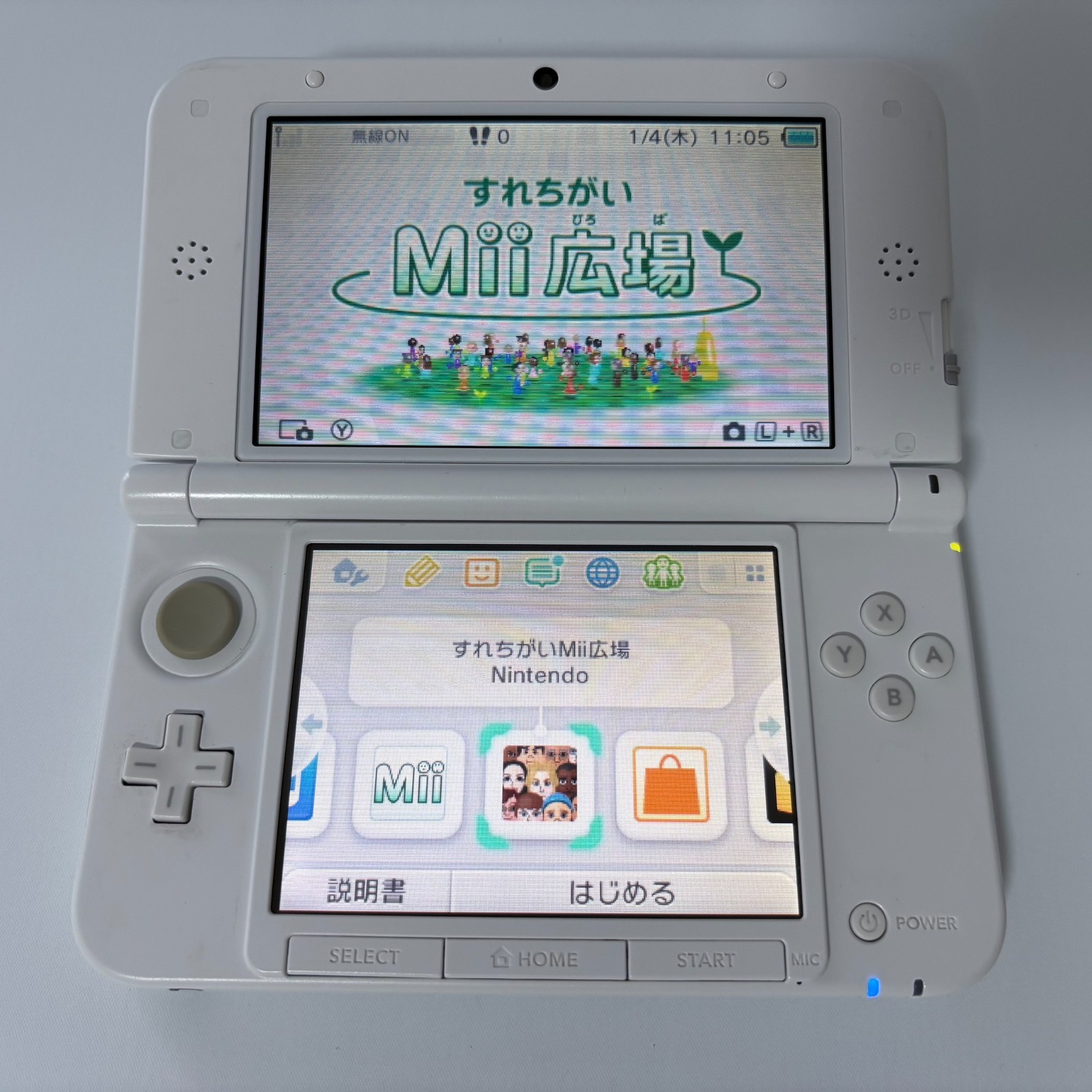 Nintendo 3DS XL LL White NTSC-J Japan Edition Console [Excellent]