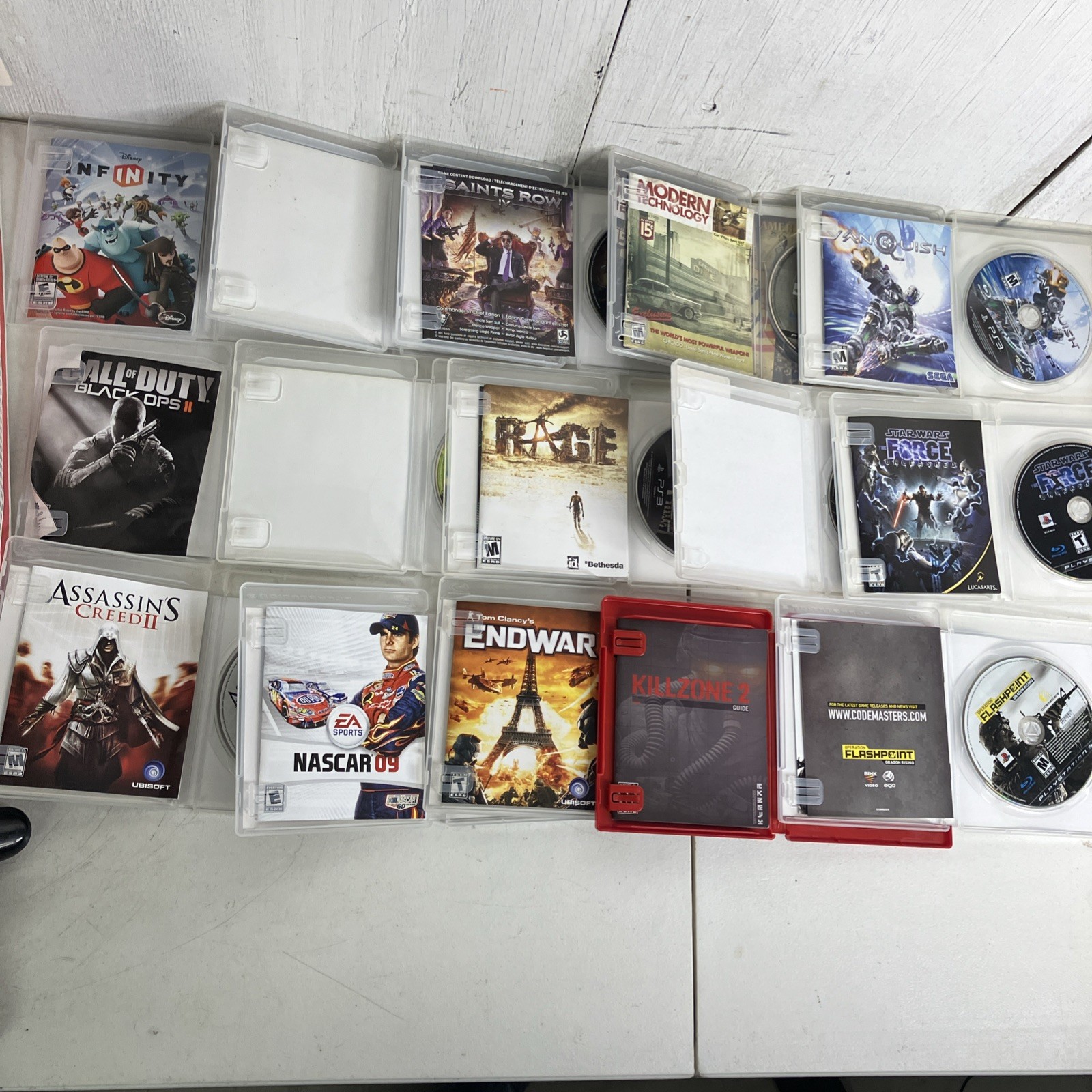 Sony PlayStation 3 Slim PS3 Model CECH-2001A Console Bundle 15 Games Infinity