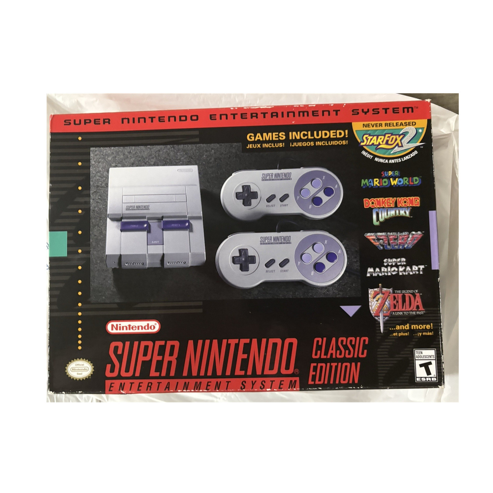 Nintendo SNES Classic Edition Mini Console Built-In Games HDMI 720p NTSC Boxed