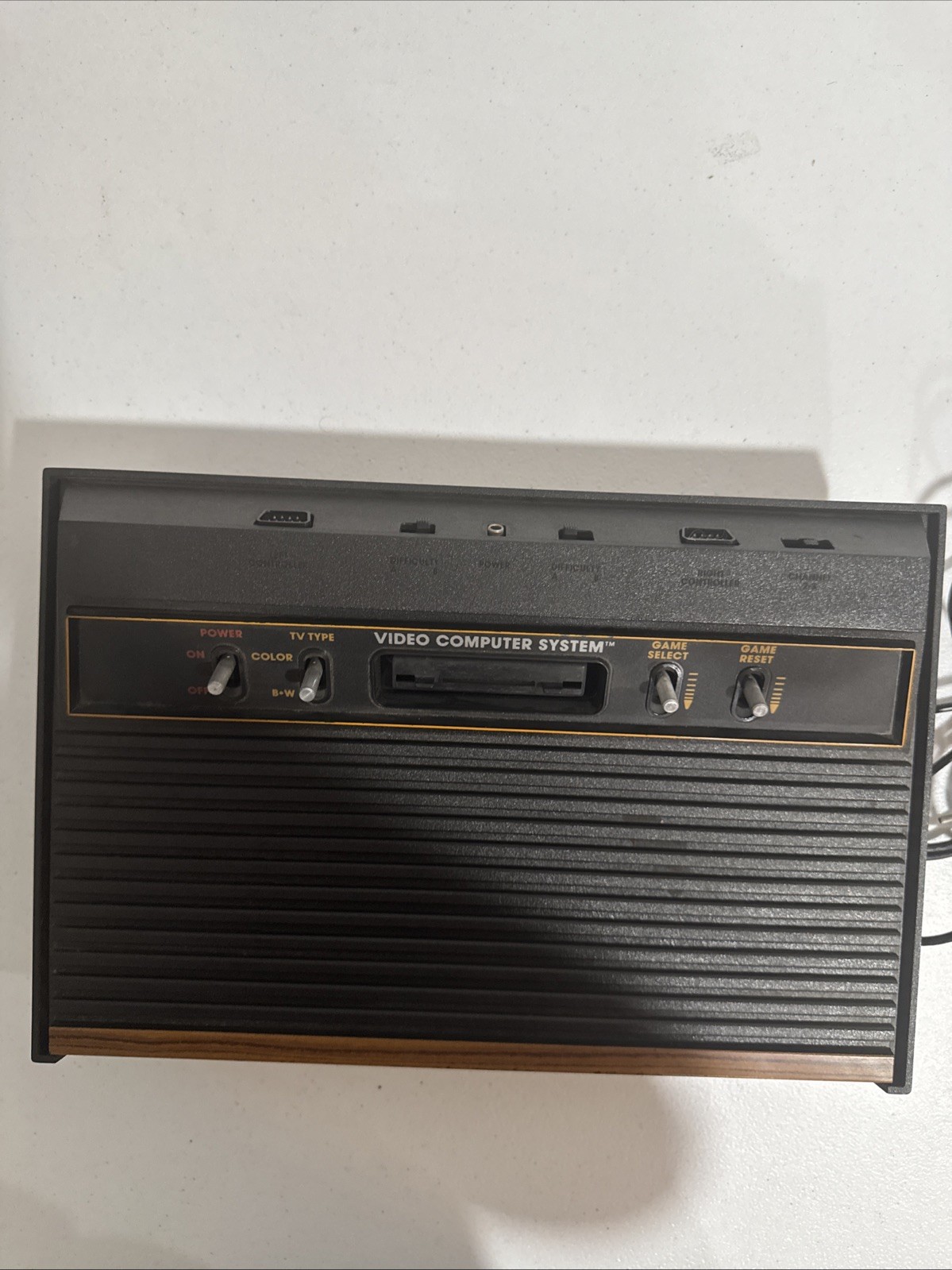 Atari 2600 Console CX2600 Wood Grain UNTESTED