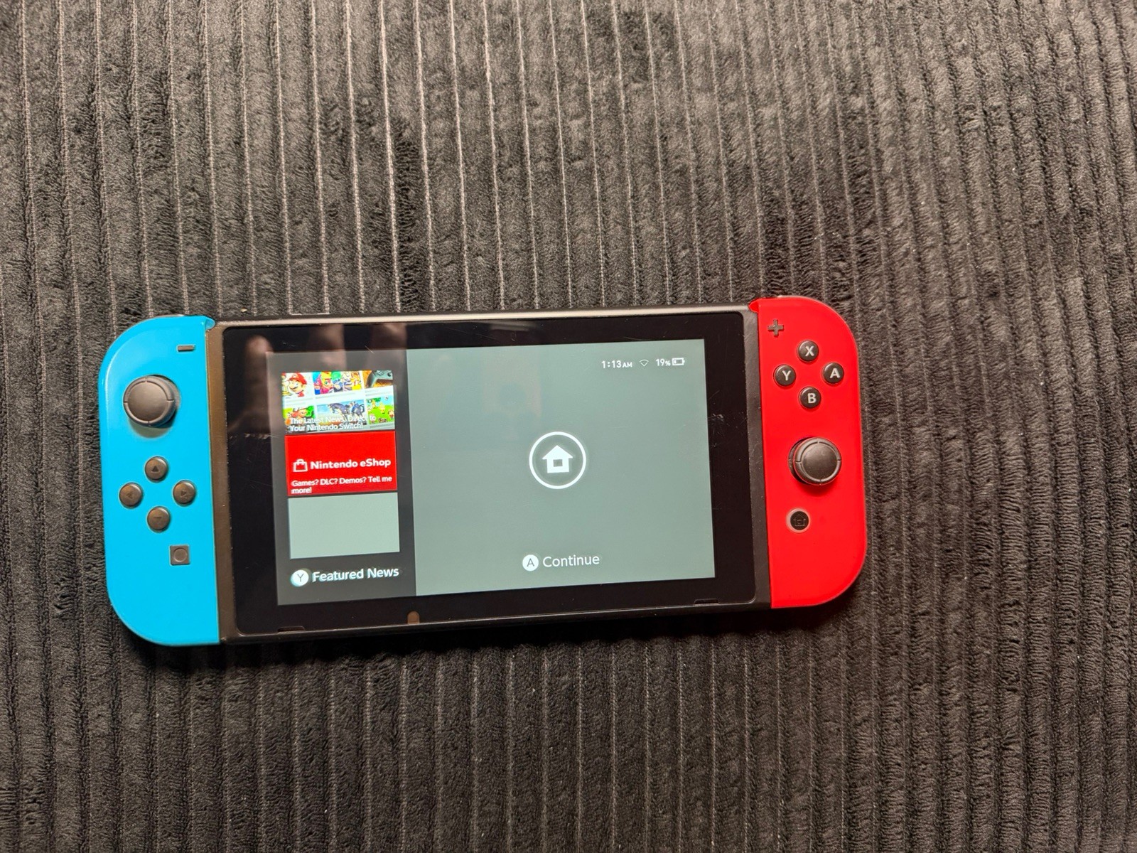 Nintendo Switch V2 HAC-001(-01) Neon Blue Red Joy-Cons Console Tested