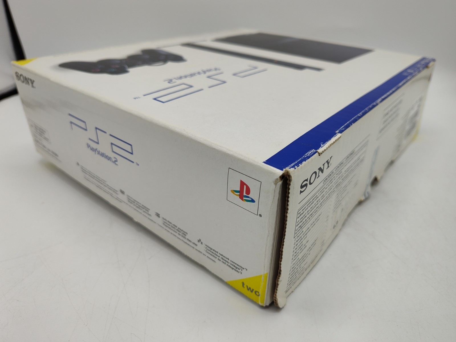 Sony Playstation 2 Console Slim SCPH-77001 Box ONLY + Cardboard + Case Protector