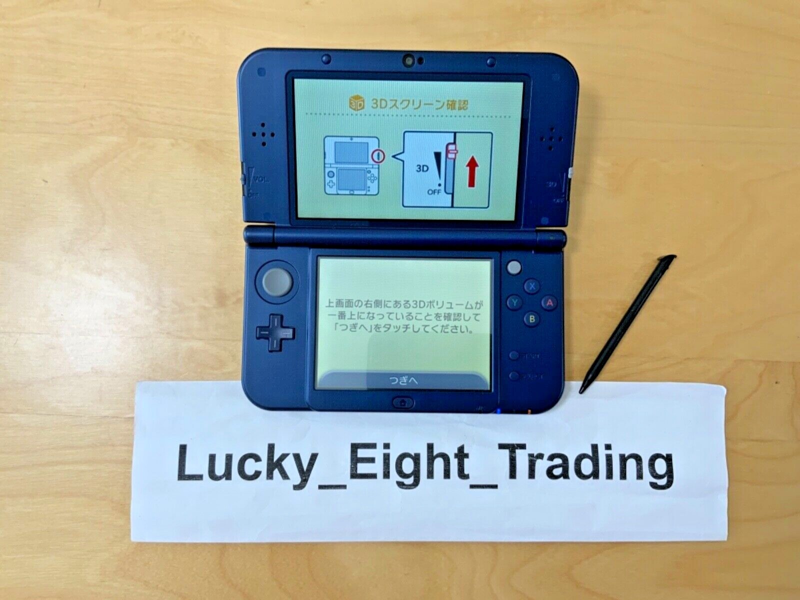 New Nintendo 3DS XL LL Metallic Blue Console Stylus Japanese ver [H]