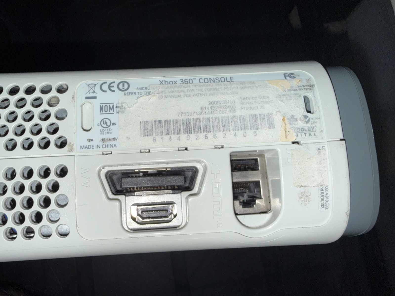 Microsoft Xbox 360 White Console with Cords – Tested & Working