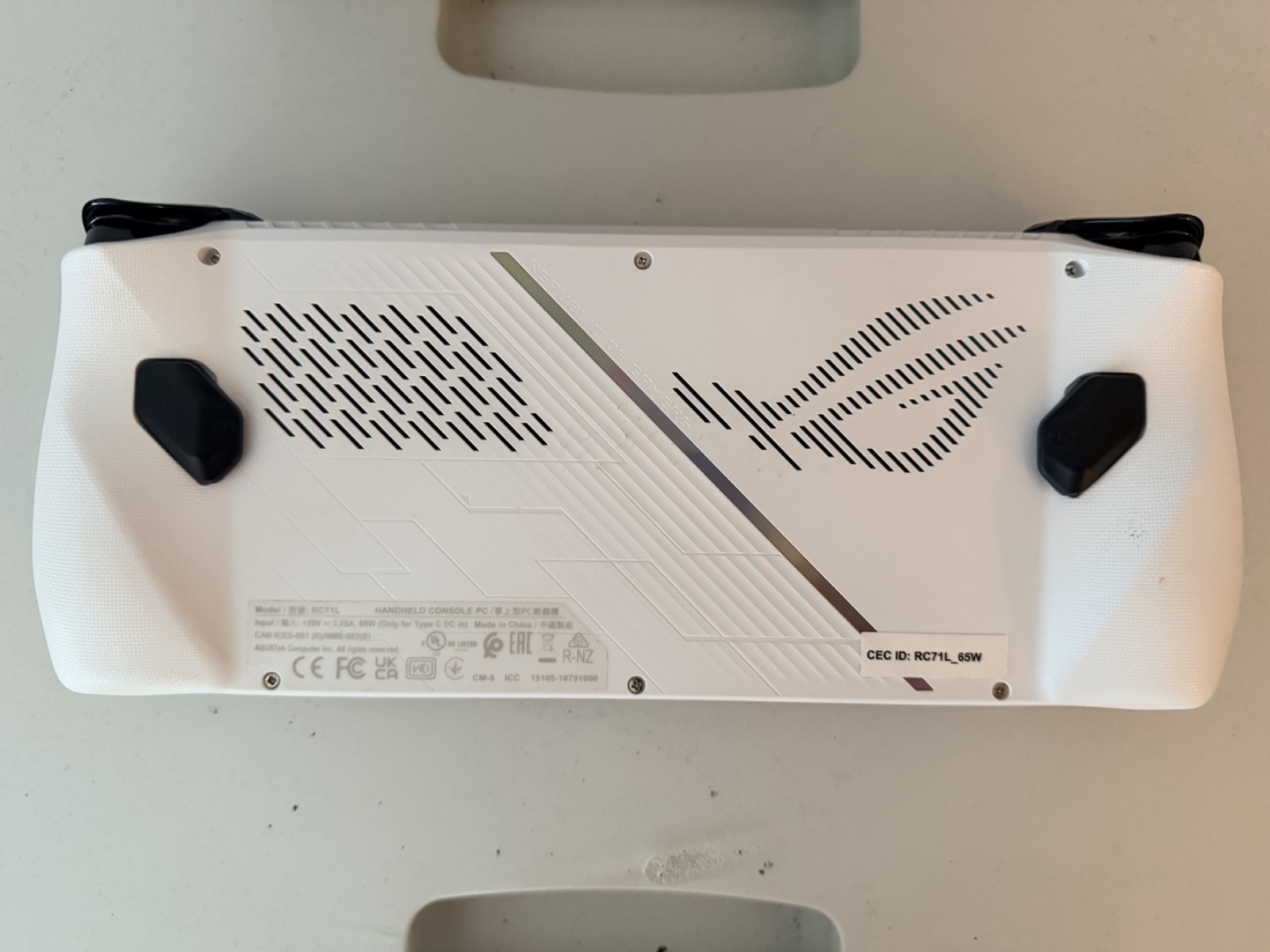 ASUS ROG Ally Z1 Extreme Handheld – Open Box New – 74Wh Battery Mod