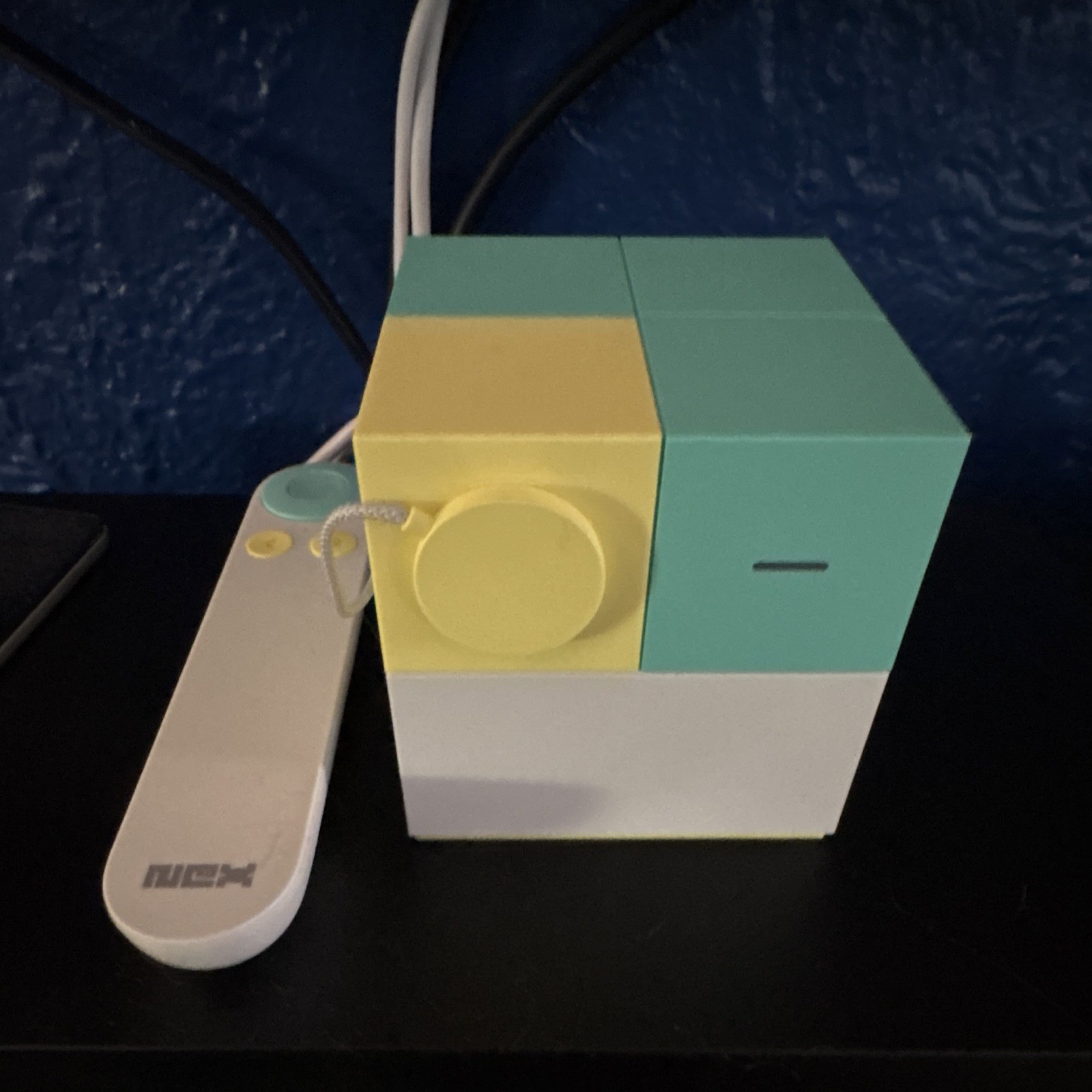 Nex Cube Home Video Game Console w/ Controller Remote, Green Yellow White
