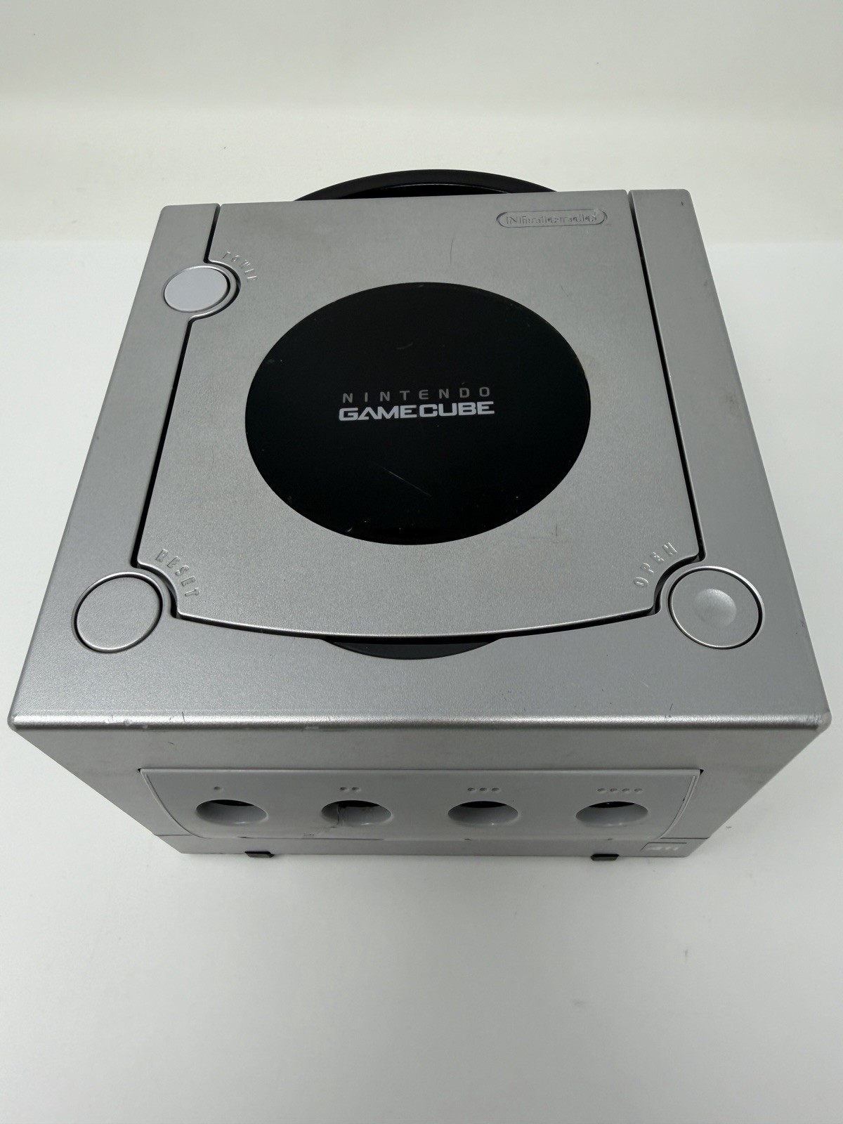 Nintendo GameCube Platinum/Silver Console Console Only Works Small Plastic Crack