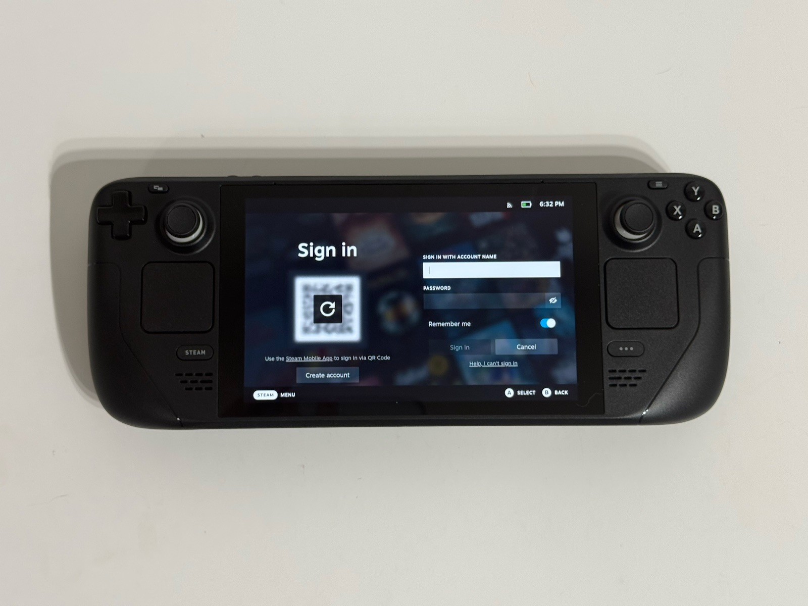 Valve Steam Deck LCD 256GB Handheld Console Black w/ Carrying Case