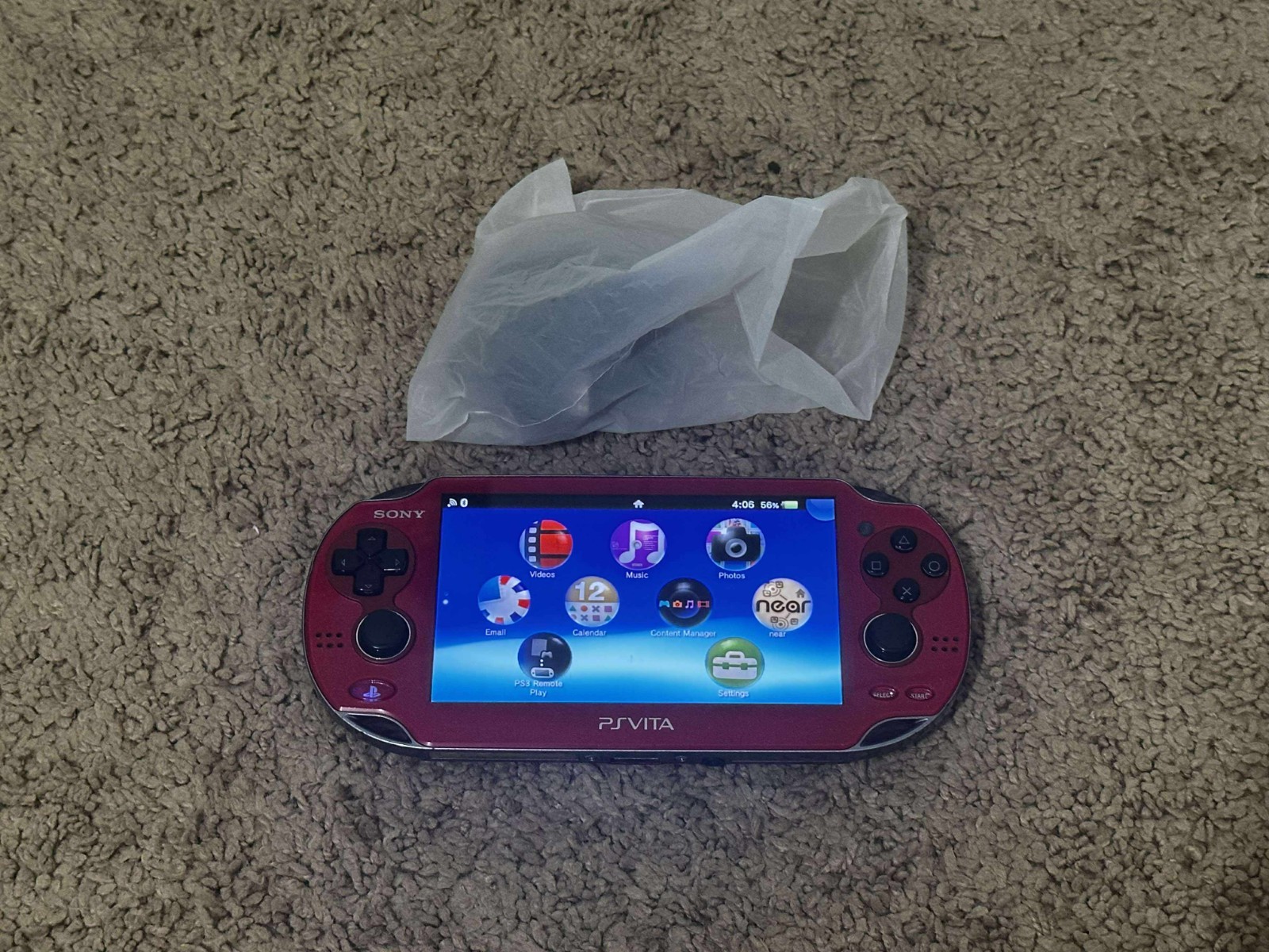 Sony PS Vita OLED PCH-1000/1100 Red Model WIFI with Charger – SHIP IN 1-DAY