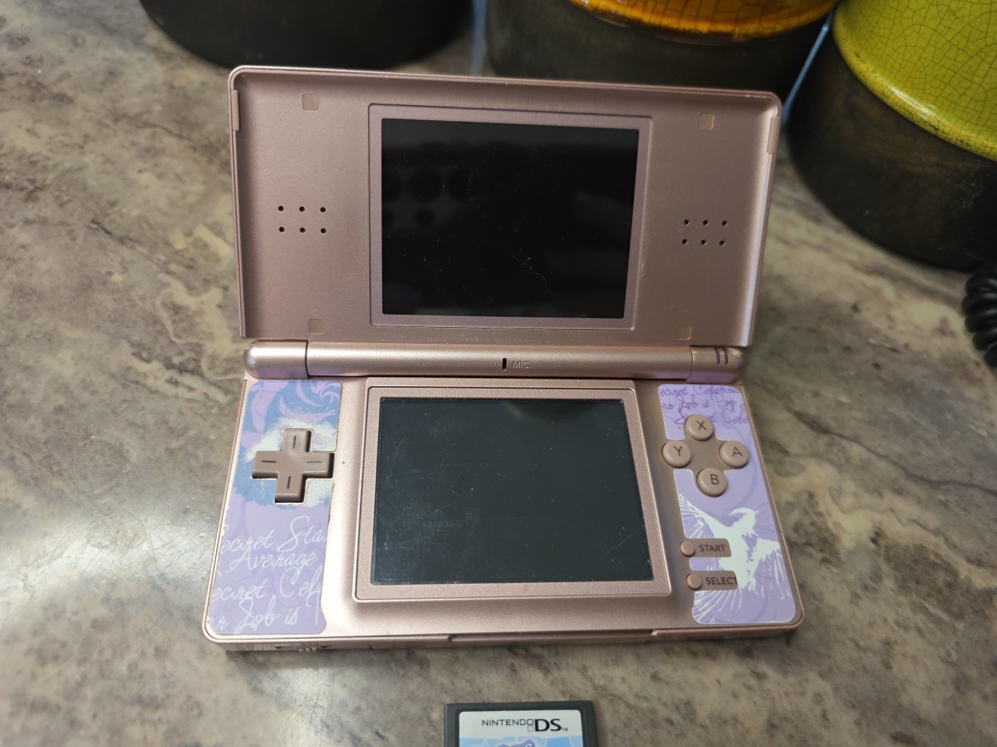 Nintendo DS Lite Video Game Console – Metallic Rose CHARGER NOT INCLUDED