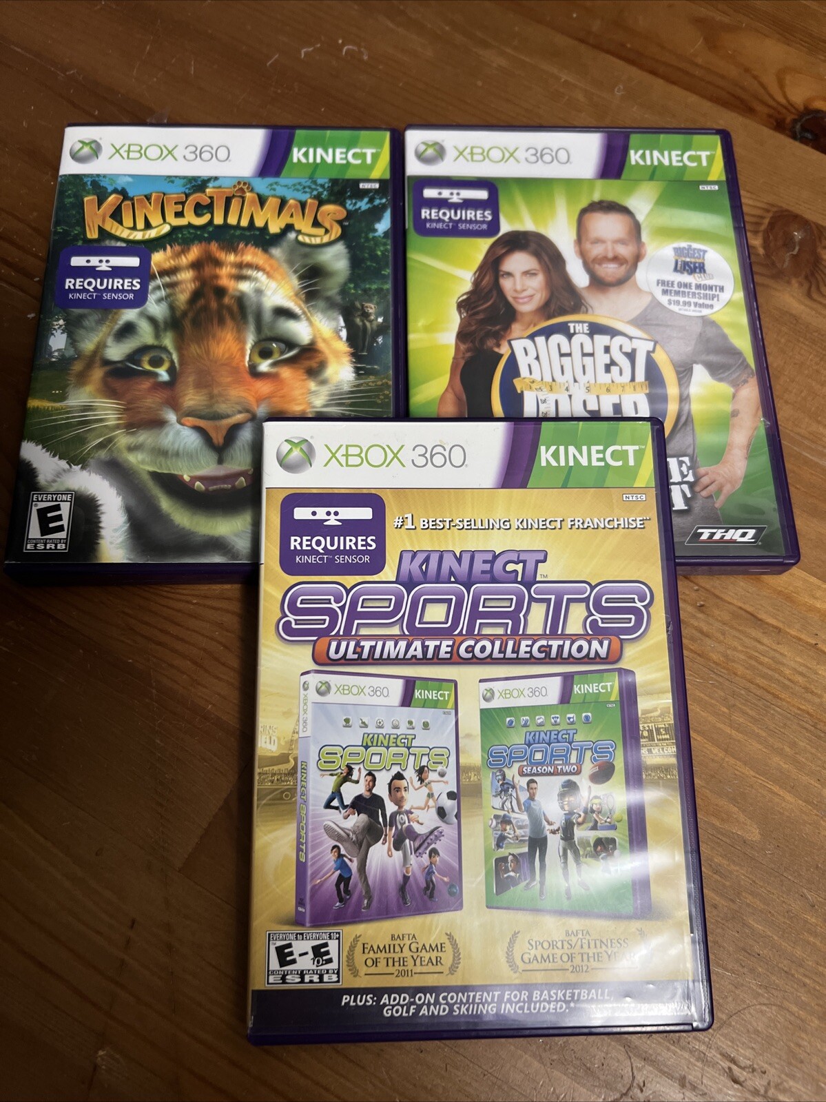Microsoft Xbox 360 S Gaming Console and Kinect and Games- Black