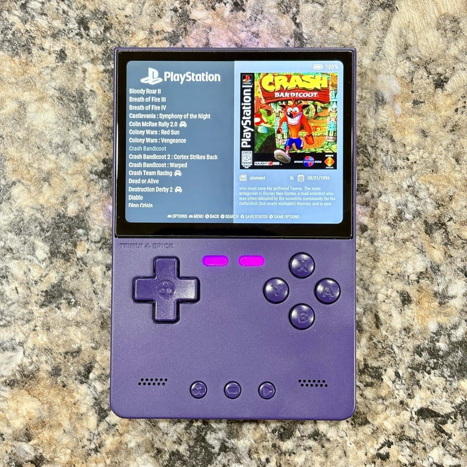 Trimui Brick Retro Gaming Handheld, New 64GB Card, Custom Loaded Ready To Play