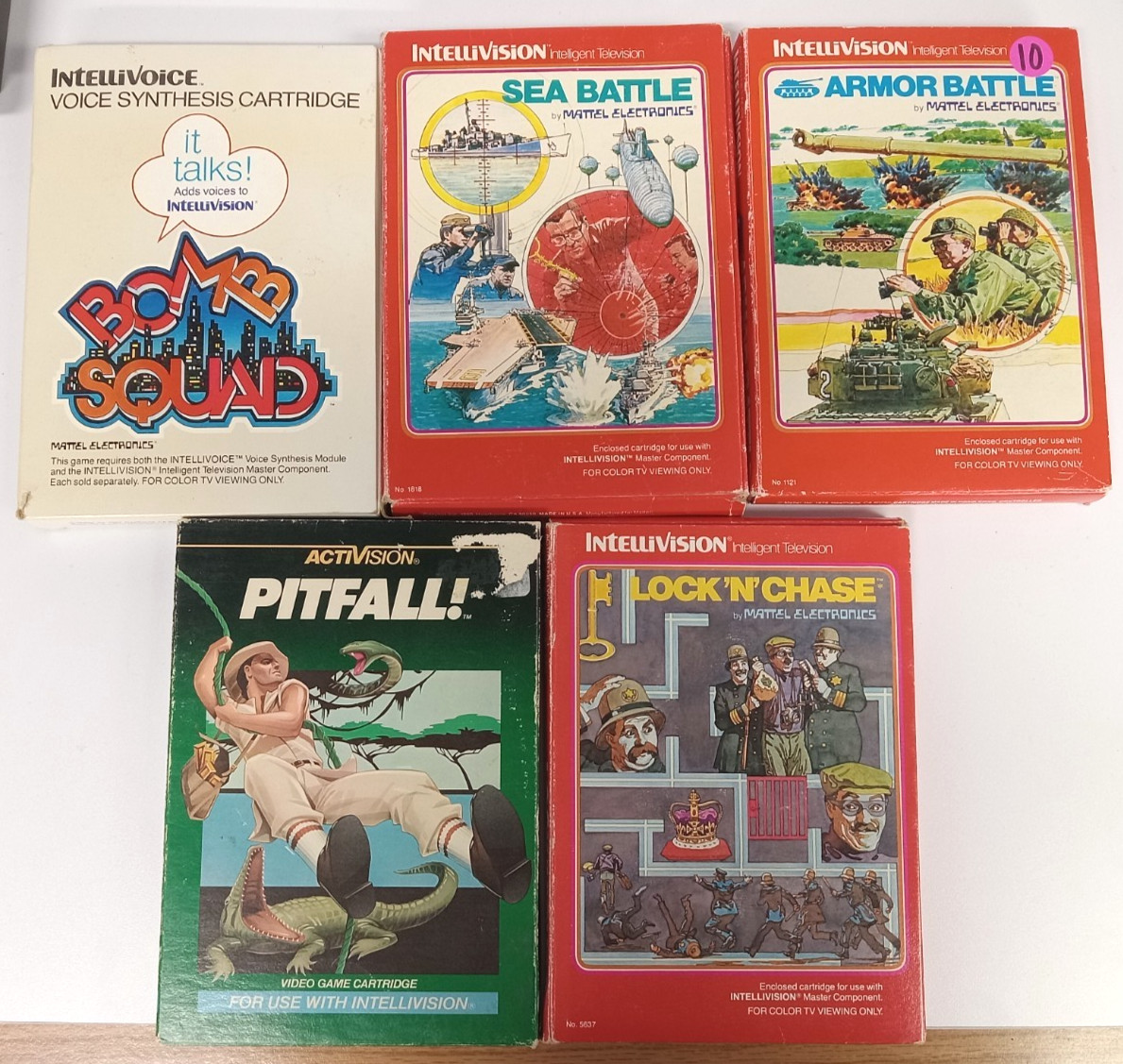 Mattel Intellivision Home Console Bundle w/ 15 Games + Voice Module – Tested, FF