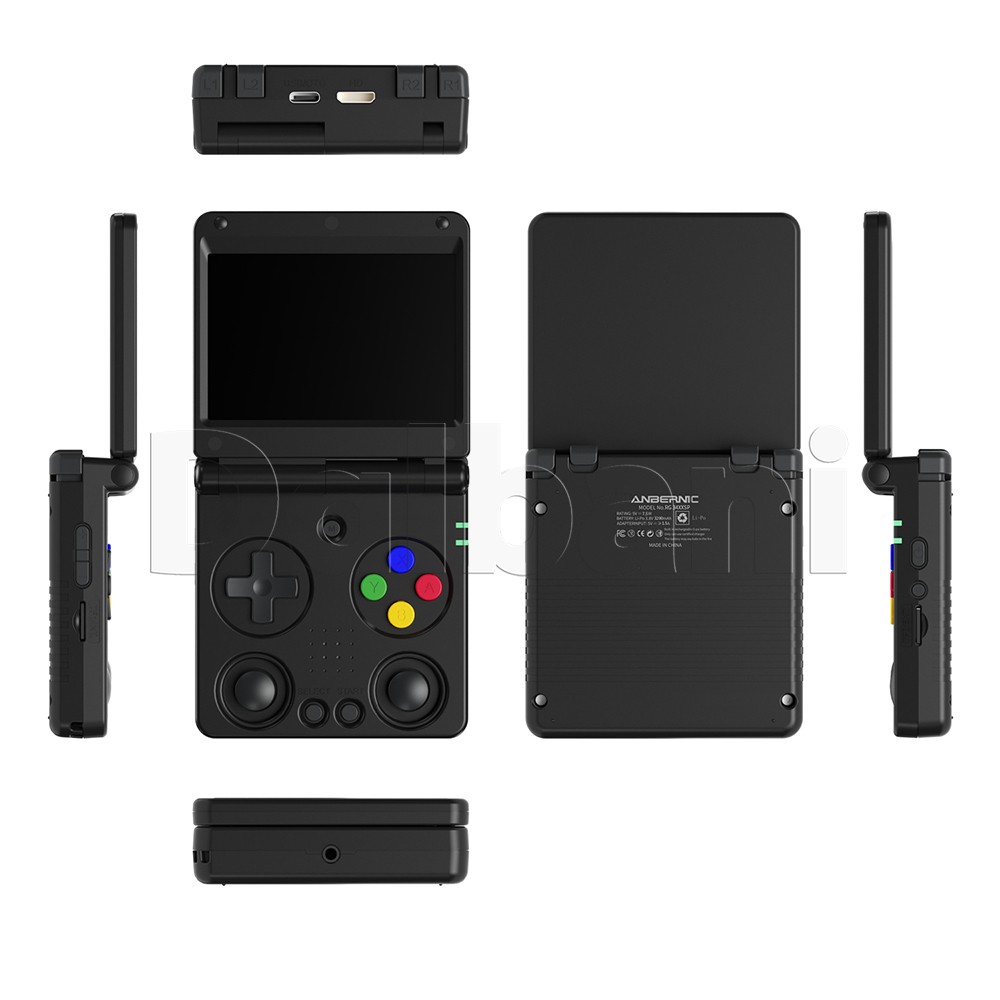 RG 34XXSP Anbernic Black Handheld Retro Game Console 3.4-inch H700 3300mAH Linux
