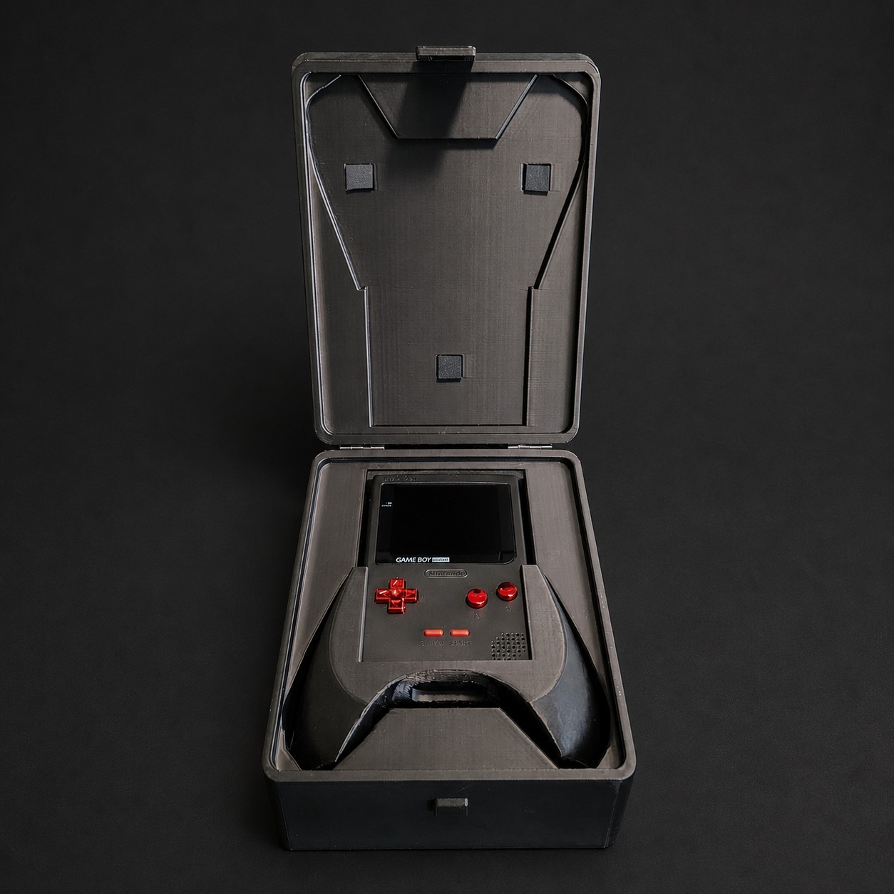 SUPER Upgraded Game Boy Pocket w/IPS Screen, USB-C Battery, Amp, Box & Grip