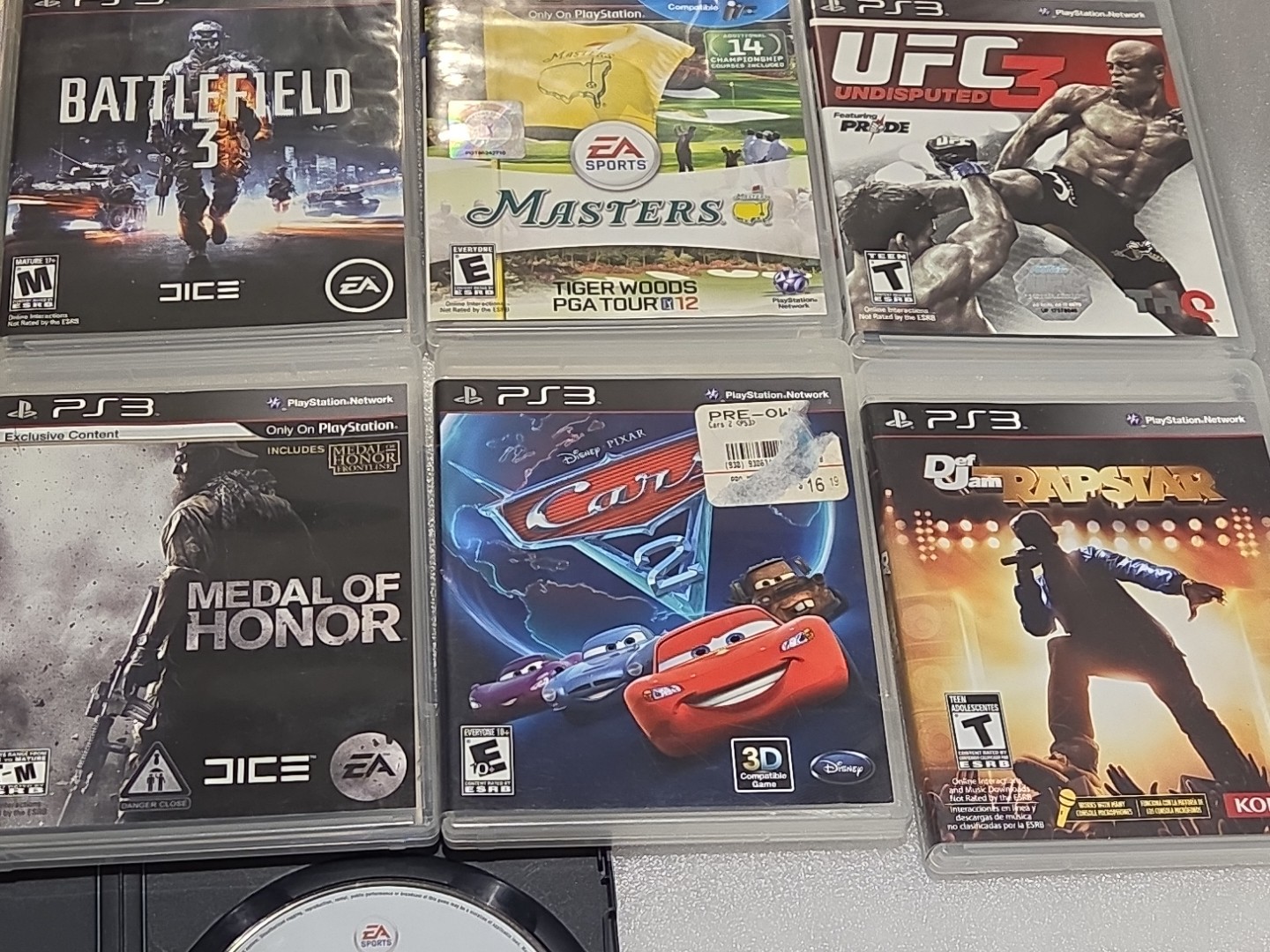 Sony PlayStation 3 PS3 2001A Console W/2 Controllers Cords 15 Games Tested
