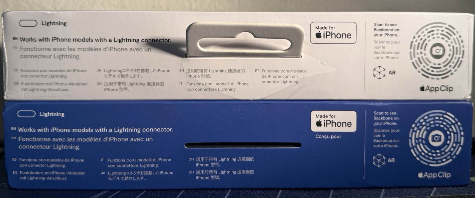 Backbone One for XBOX & PlayStation NIB Sealed for iPhone Lightning Black&White