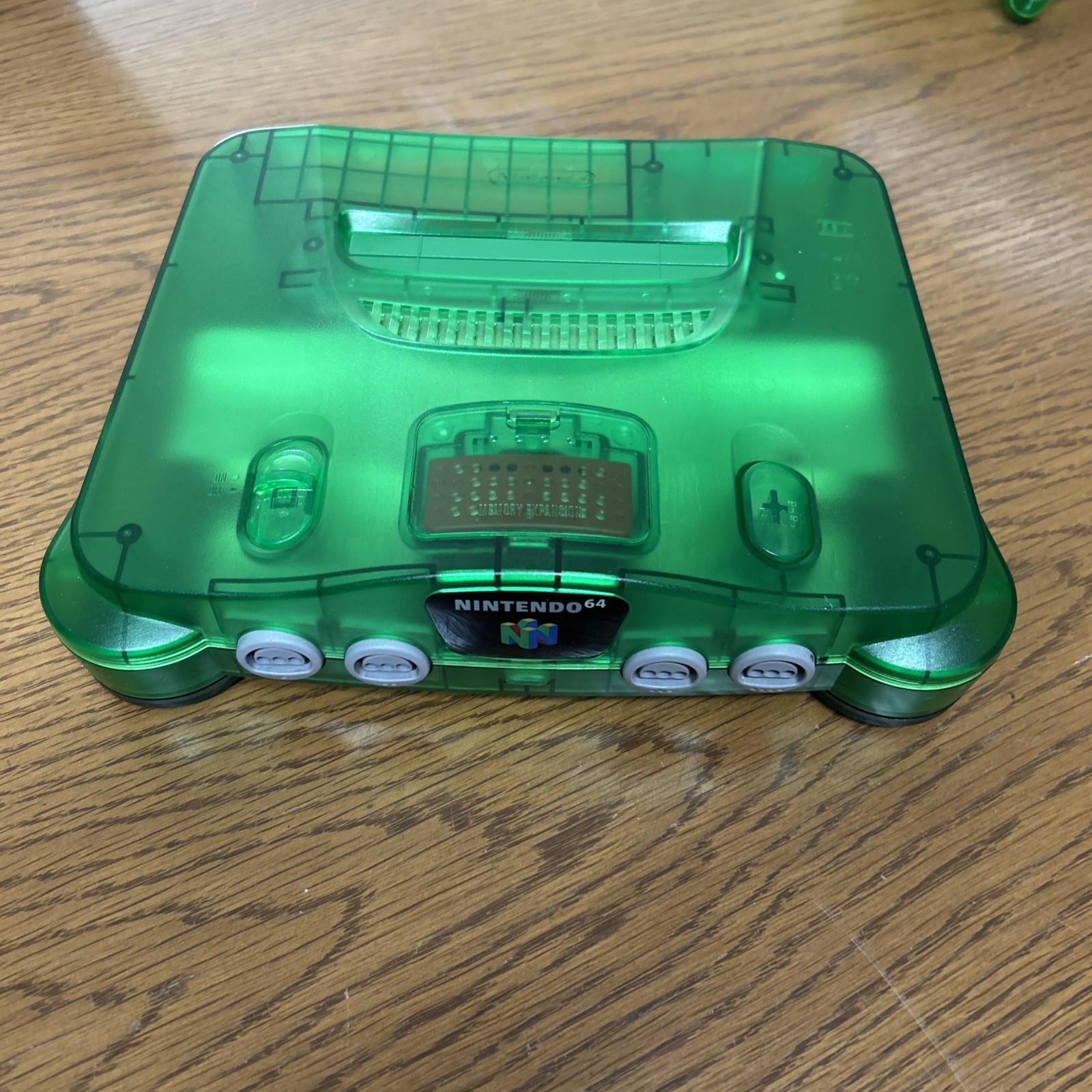 Nintendo 64 Funtastic Jungle Green System Console Complete CIB W/Expansion Pak