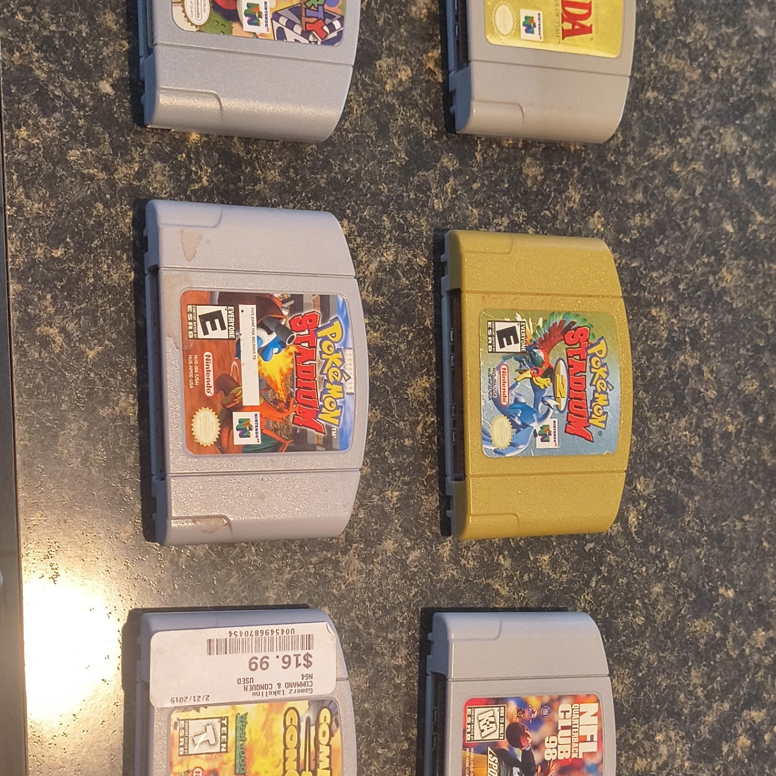 Nintendo 64 NUS-001(USA) Gray NTSC-U/C Console Bundle w/ 3 Controllers & Games