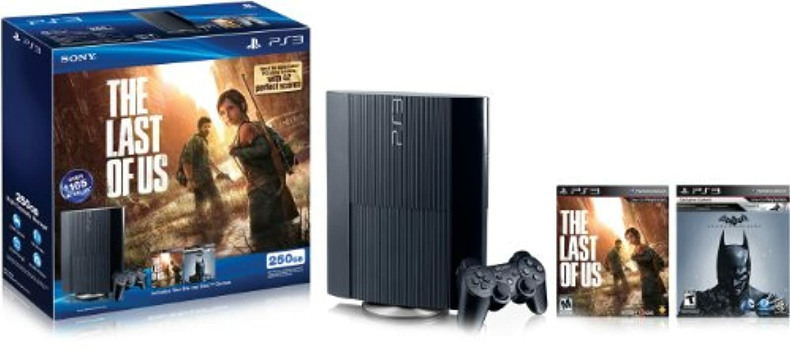 PlayStation 3 250GB The Last Of US And Batman: Arkham Origins Bundle 6Z
