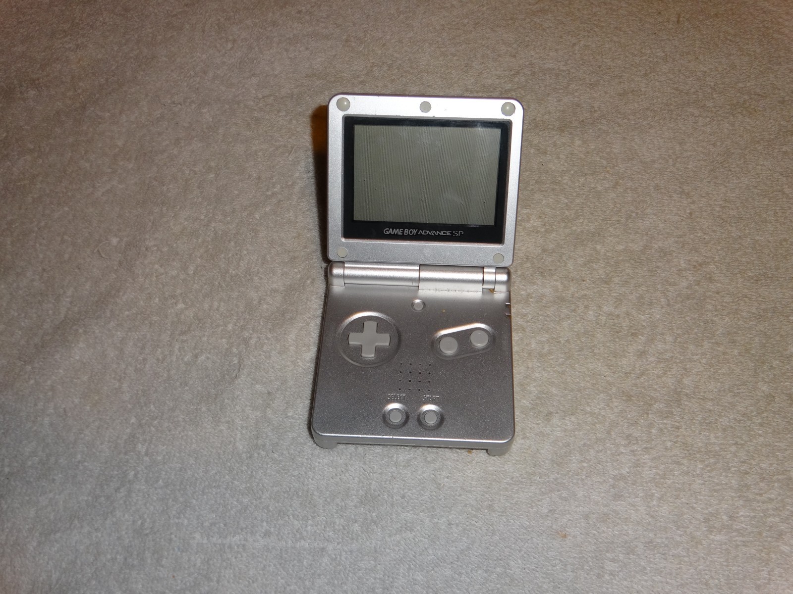 LOT OF 2 Nintendo Gameboy Advance SP bundle Metal Silver Handheld untested WOW!!