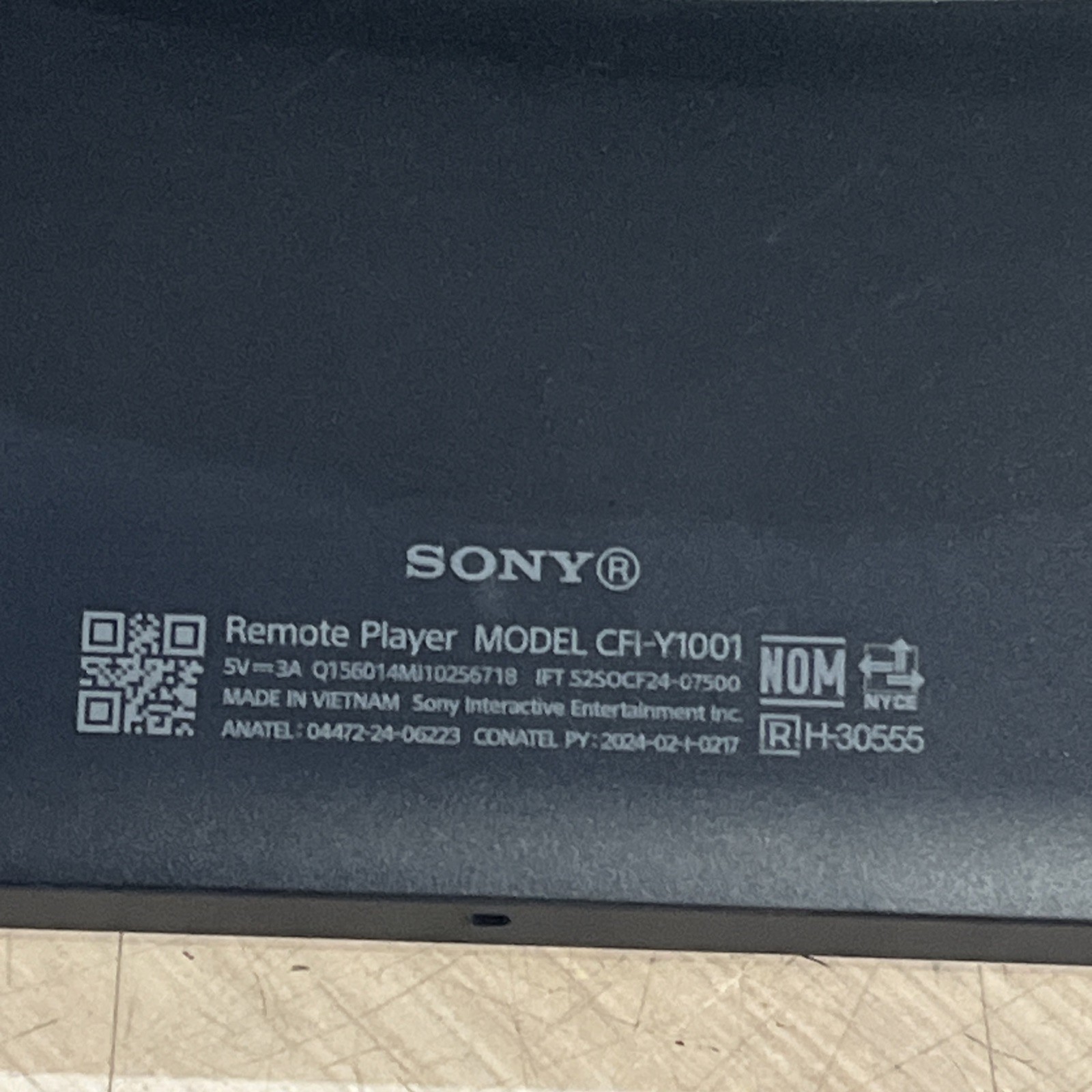 SONY CFI-Y1001 BLACK