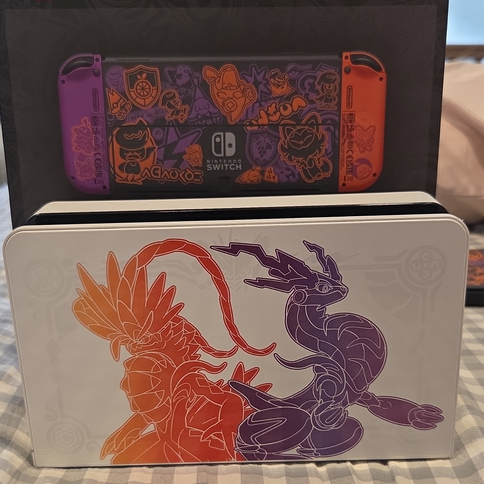 Nintendo Switch OLED Pokémon Scarlet & Violet Edition Console Black Orange