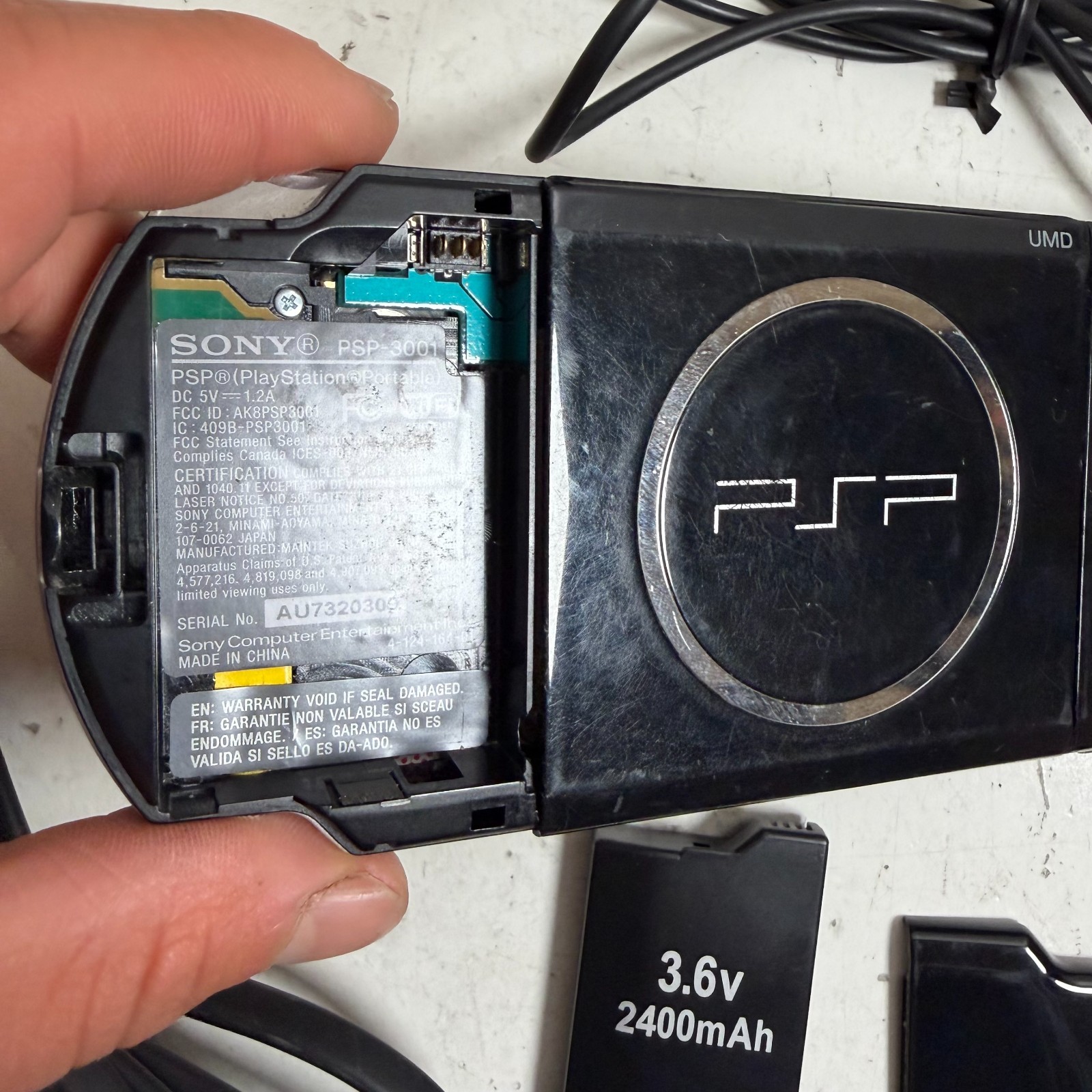 Sony Playstation PSP-3001 Series Black Portable Handheld Gaming Console System